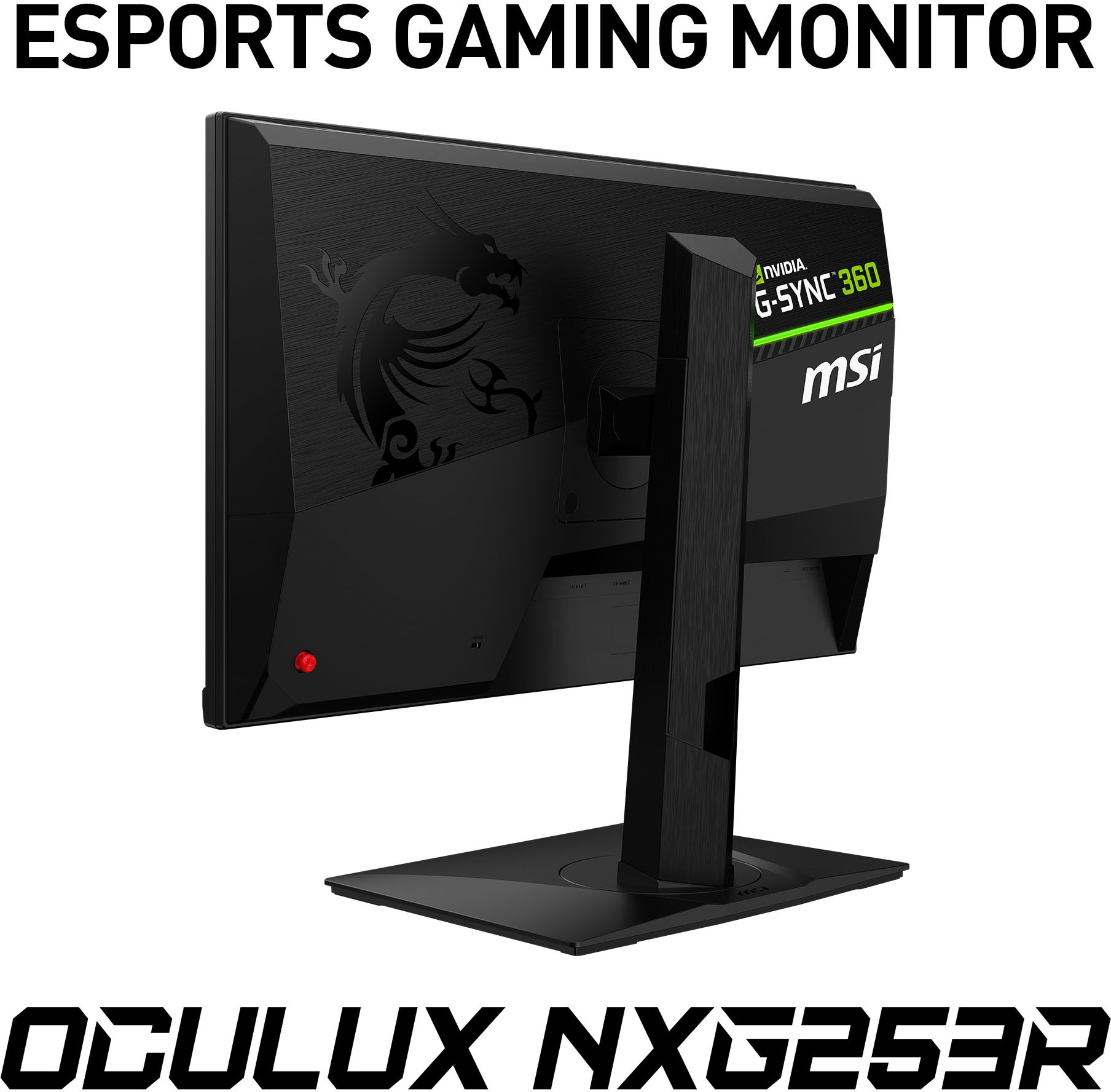 MSI Gaming-Monitor »Oculux NXG253R E-Sports«, 62,2 cm/24,5 Zoll, 1920 x 1080 px, Full HD, 1 ms Reaktionszeit, 360 Hz, NVIDIA G-Sync, 3 Jahre Herstellergarantie