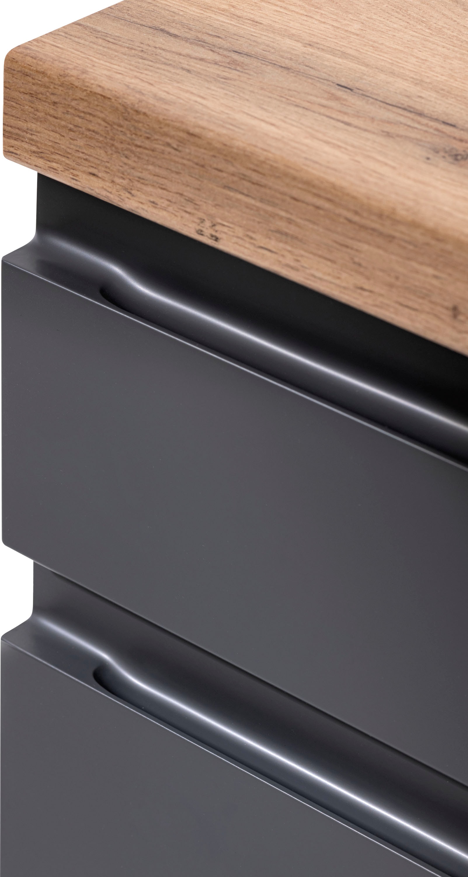 KOCHSTATION Unterschrank »KS-Bruneck« >>Bruneck<< 120 cm breit, für viel Stauraum, hochwertige MDF-Fronten