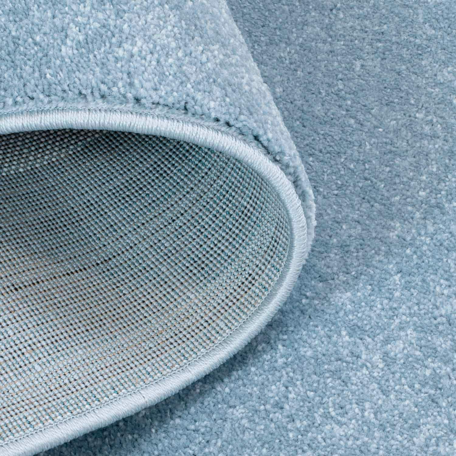 Carpet City Kinderteppich »Bueno Kids 1315«, rund, 13 mm Höhe, Spielteppich, Schwan, 3D-Effekt, Weicher Flor, Pflegeleicht
