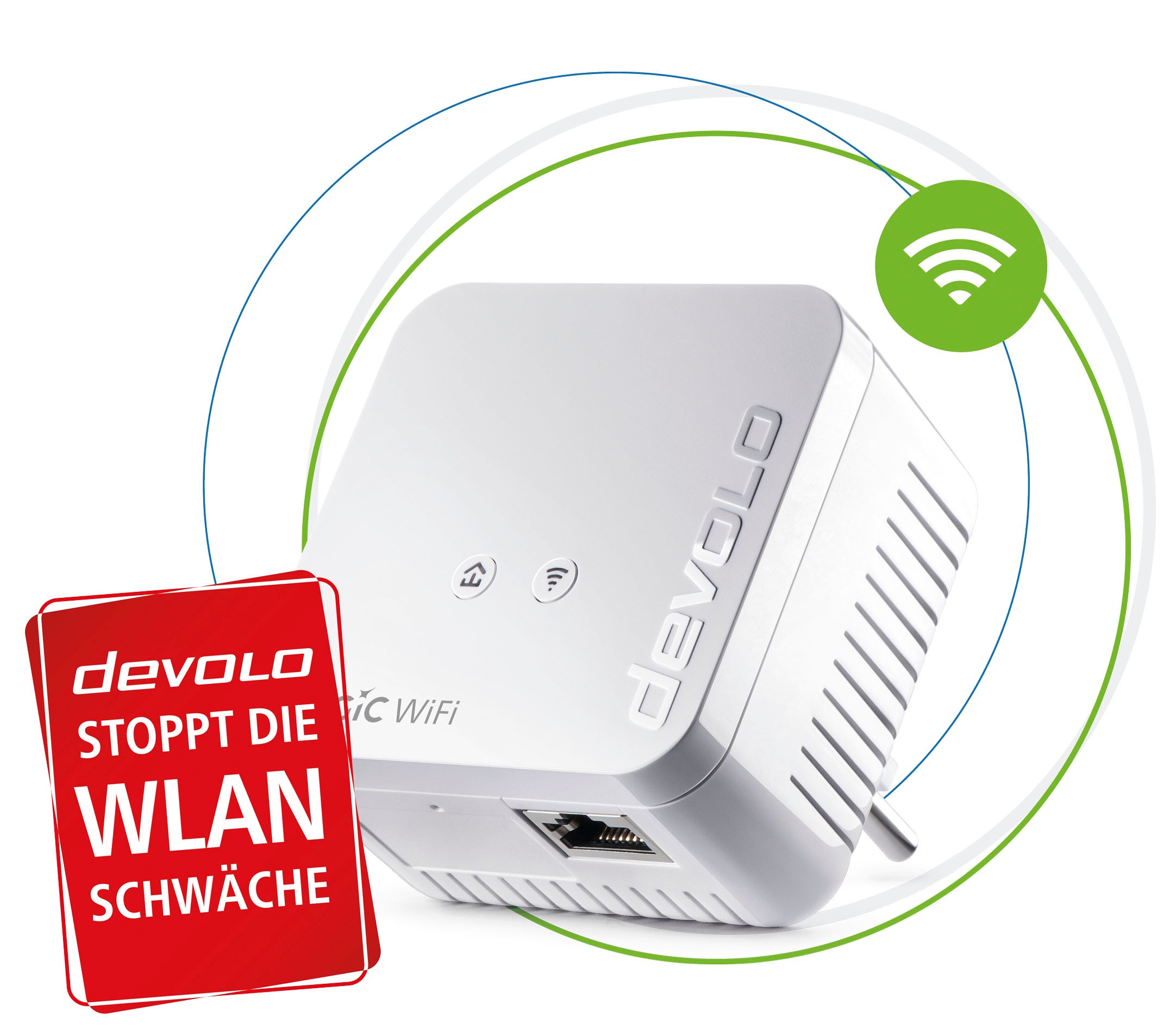 DEVOLO WLAN-Repeater »Magic 1 WiFi mini Ergänzung (1200Mbit, Powerline + WLAN, 1x LAN, Mesh)«