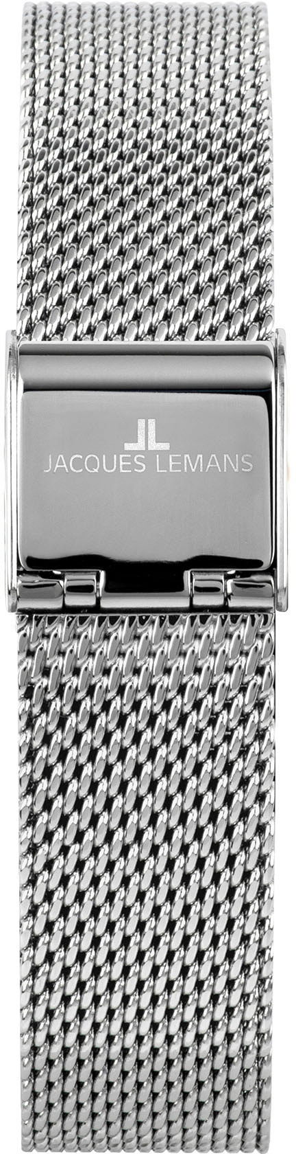 Jacques Lemans Quarzuhr »Milano, 1-2139G«, Armbanduhr, Damenuhr, Kristallsteine, Edelstahlarmband