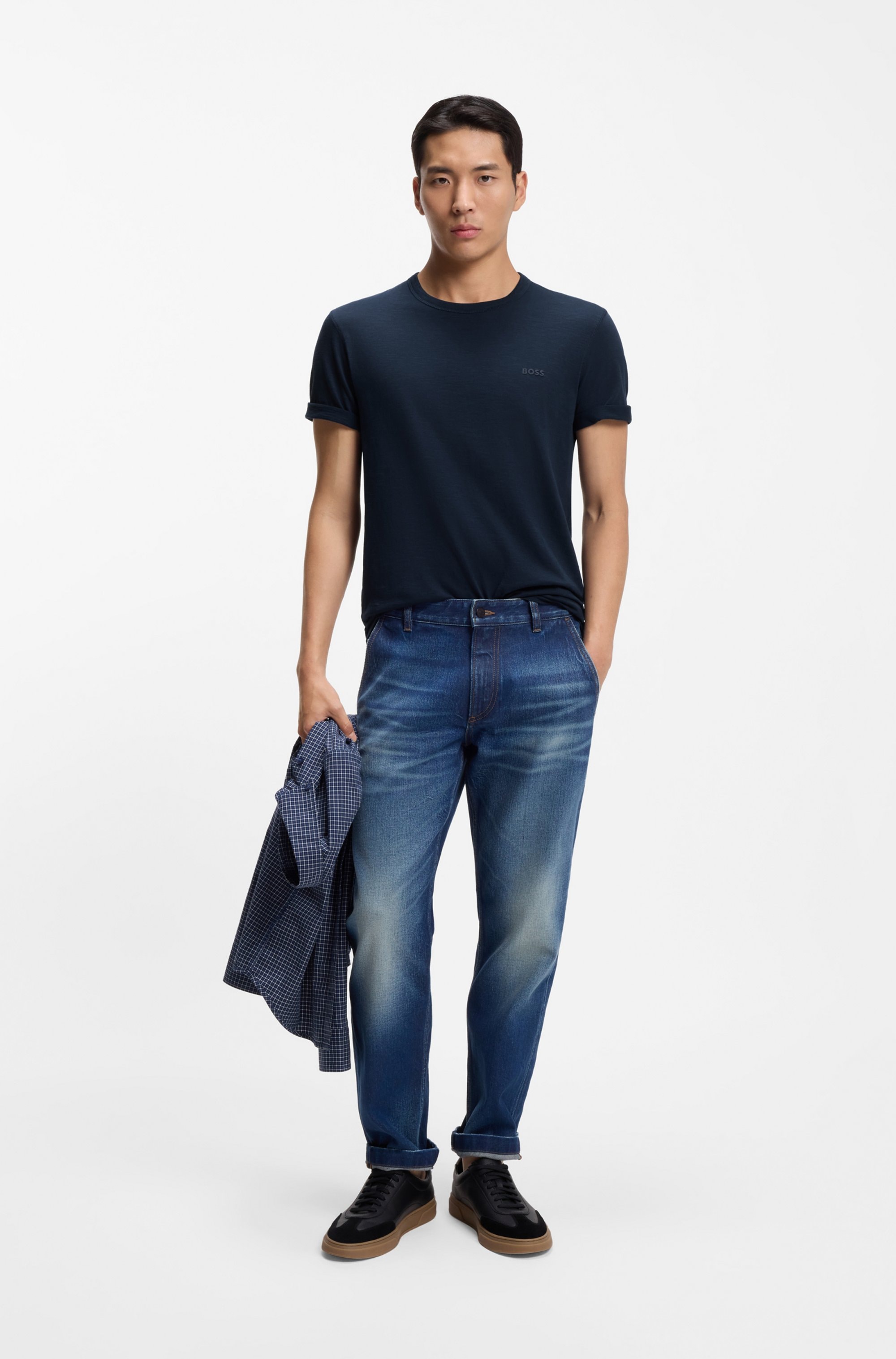 BOSS ORANGE T-Shirt »Tegood« Rundhalsausschnitt, Regular Fit, Logoschriftzug