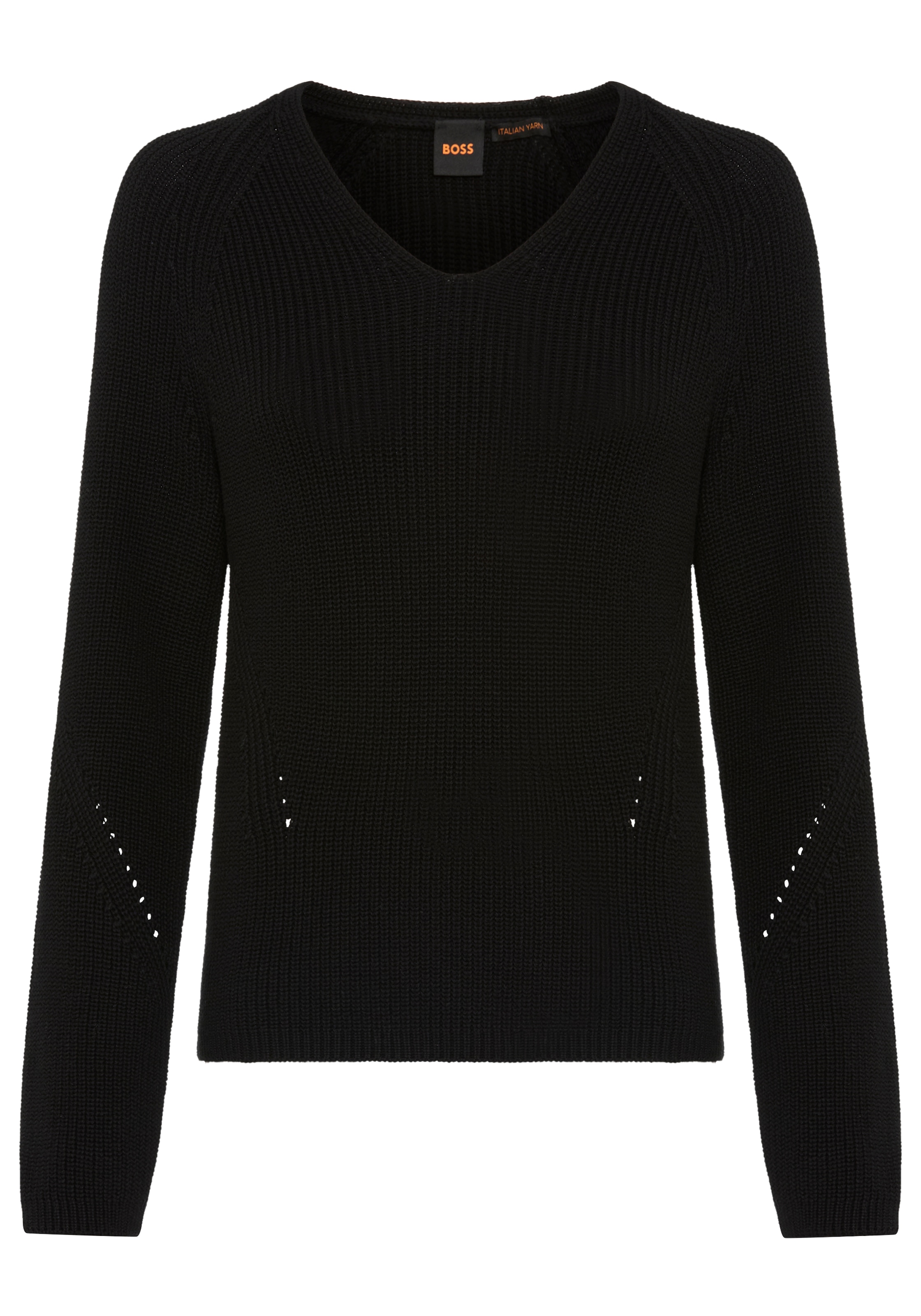 BOSS ORANGE Strickpullover »Fardellina Premium Damenmode« aus reiner Baumwolle