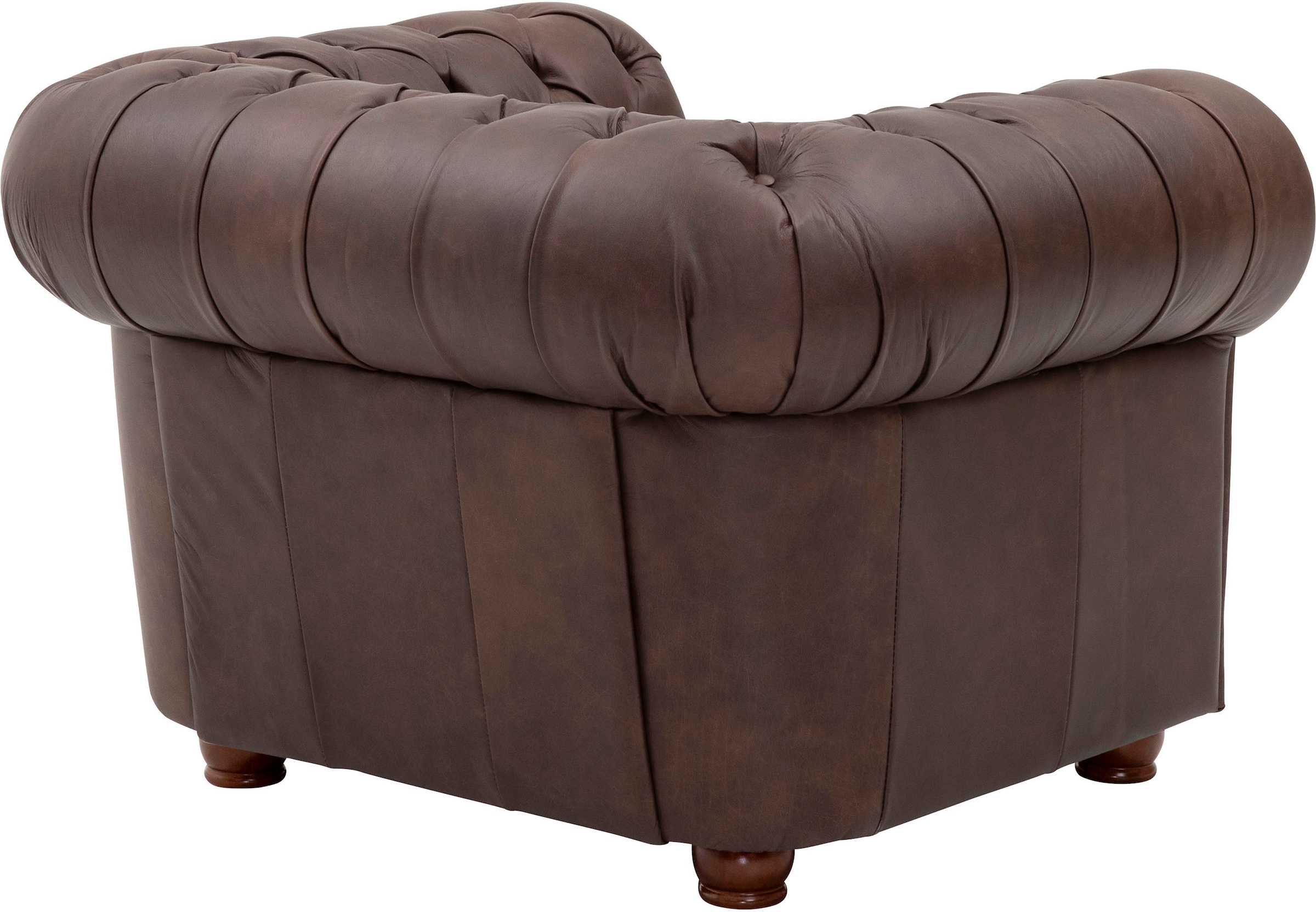 Max Winzer® Sessel »Norwin, Loungesessel, Chesterfield mit Ziernägeln in der Chatose,«, Clubsessel, klassisch, edel, modern und bequem