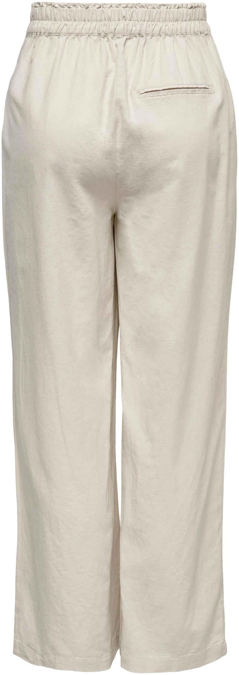 ONLY Schlupfhose »ONLTOKYO HW LINEN BLEND ST PANT«, mit Leinen