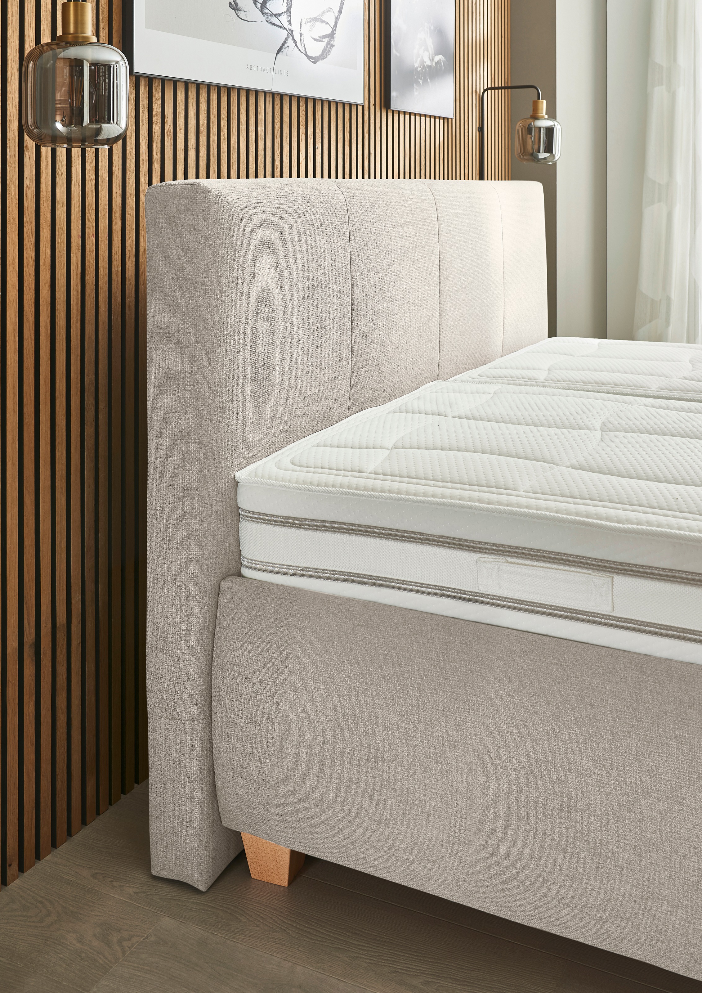 Die PlanBar Polsterbett »OC-ON20004« inkl. Matratzen u. Lattenrahmen, belastbar bis 200 Kg, 160/180x200cm
