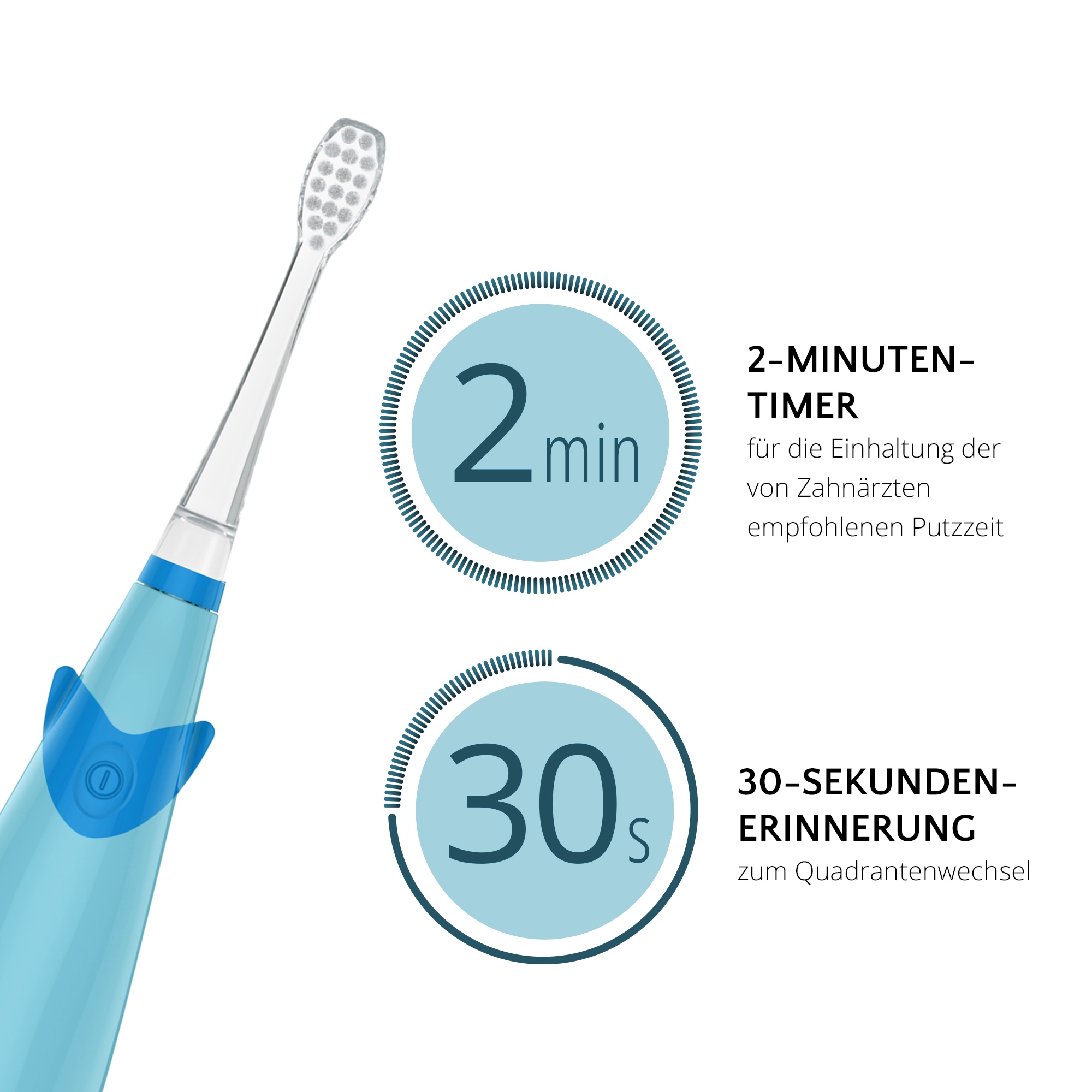 AILORIA Elektrische Kinderzahnbürste »Kinder-Schallzahnbürste BUBBLE BRUSH«