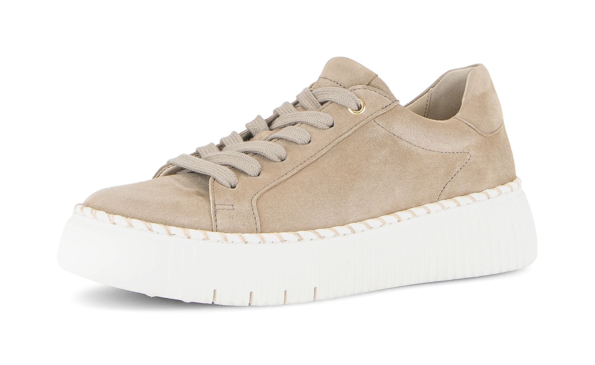 Gabor Plateausneaker  , Freizeitschuh, Halbschuh, Schnürschuh mit Kontrast-Rahmennaht