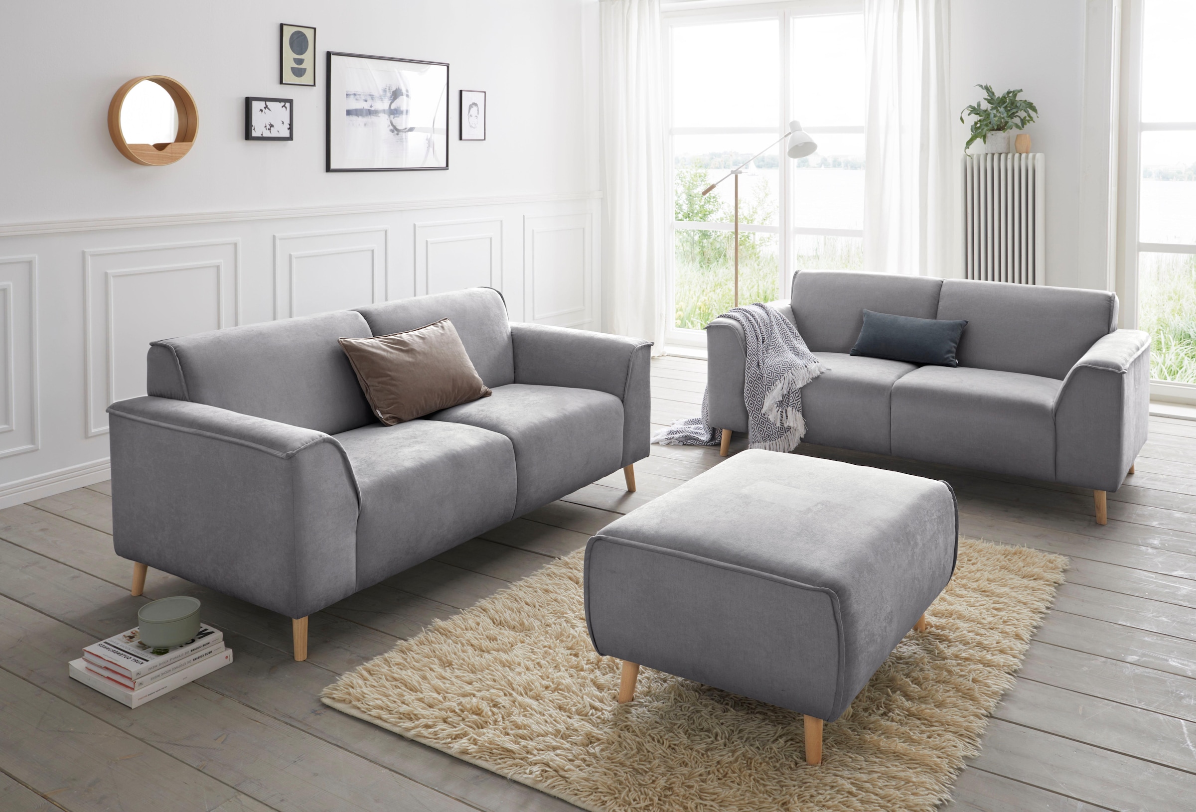 andas Hocker »Janek«, mit Keder in scandinavischem Design