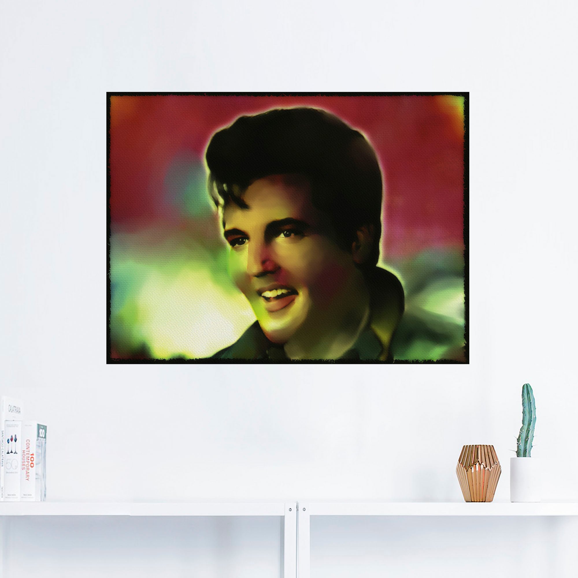 Artland Wandbild »Elvis, Bilder als Alubild, oder Größen Poster berühmten von Musikern, (1 Star in kaufen - bequem Wandaufkleber St.), versch. Leinwandbild, Art«, Pop