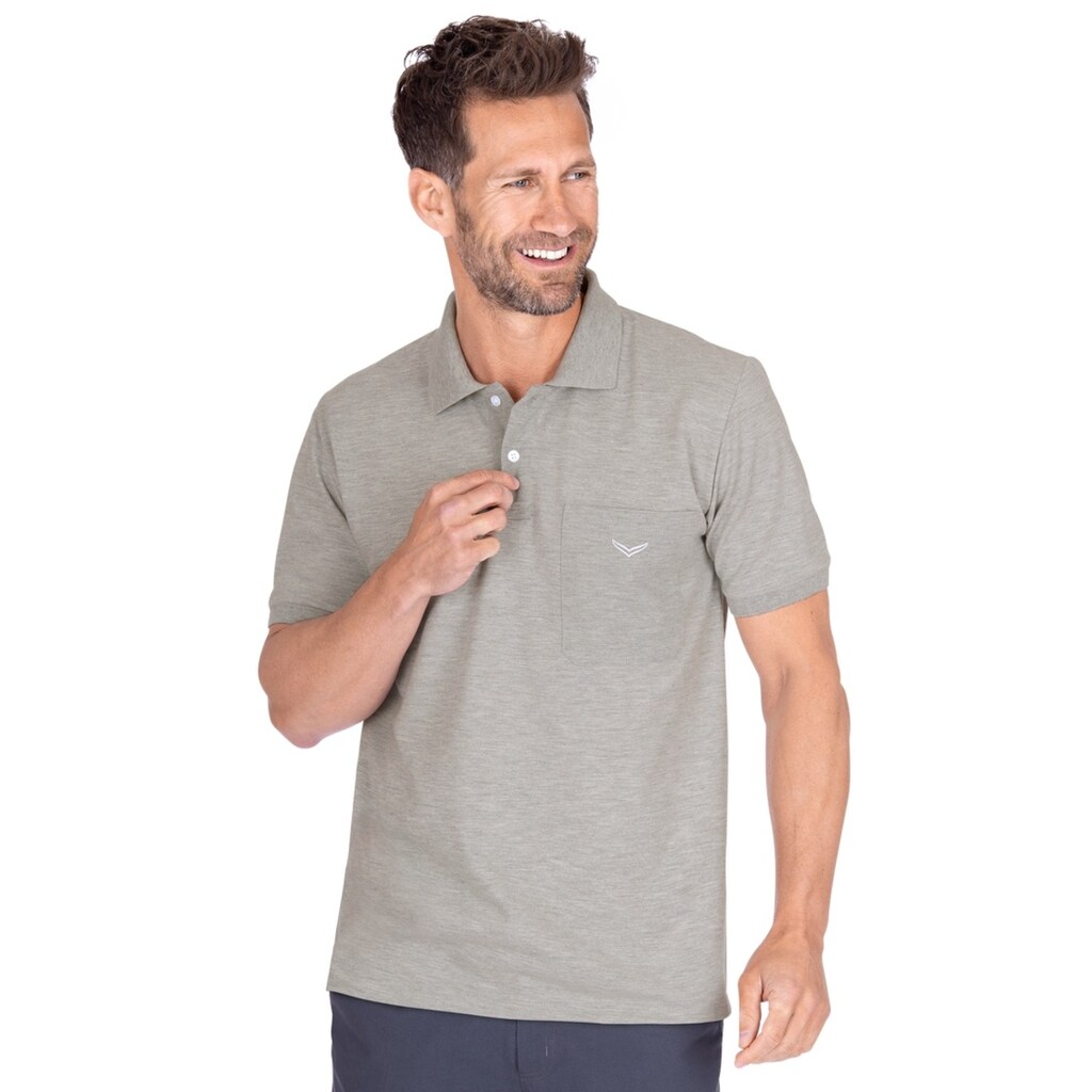 Trigema Poloshirt »TRIGEMA Polohemd mit Brusttasche«, (1 tlg.)