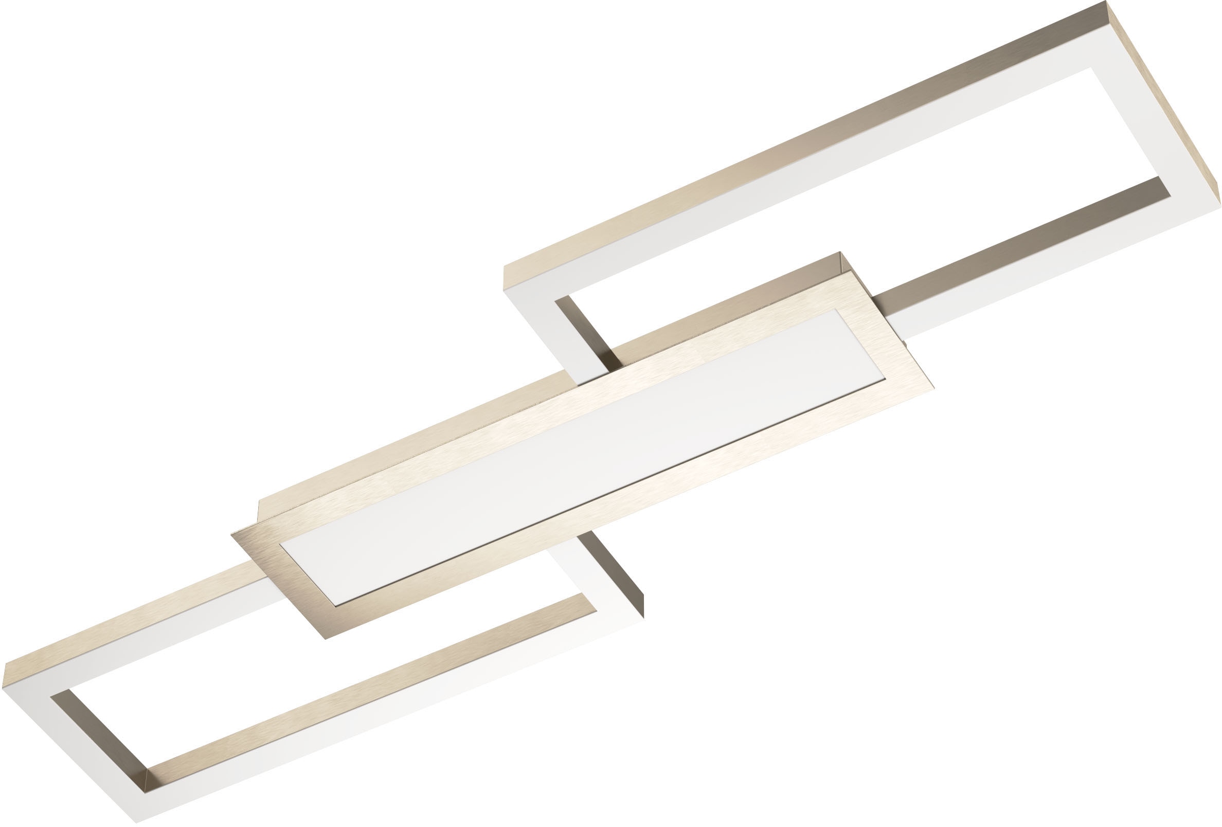 EGLO LED-Deckenleuchte »MONIROTE«,  in nickel aus Stahl, Alu / inkl. LED fest integriert - 37 Watt