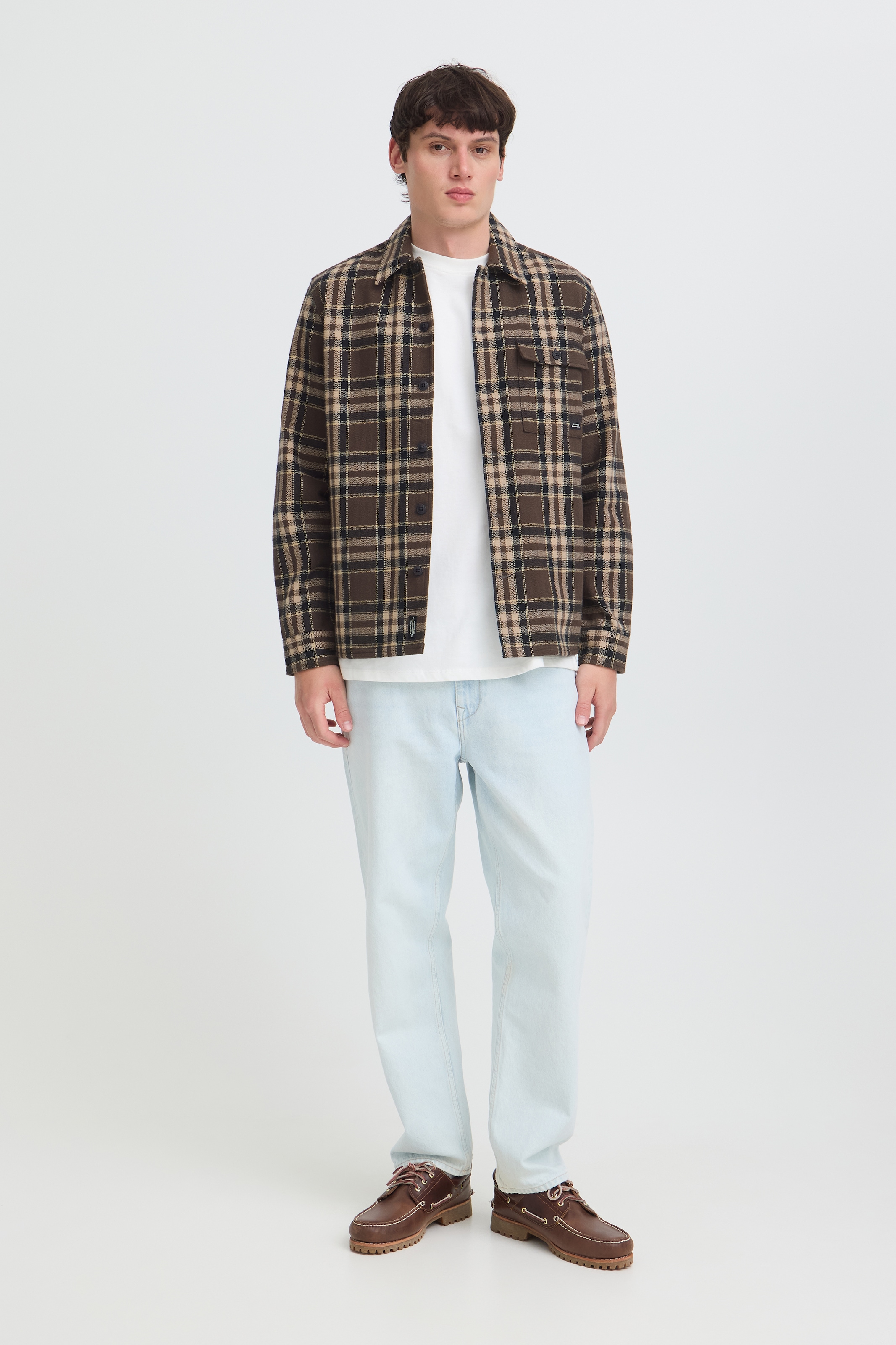 Blend Langarmhemd »BHEVAN OVERSHIRT« Baumwolle, regular fit