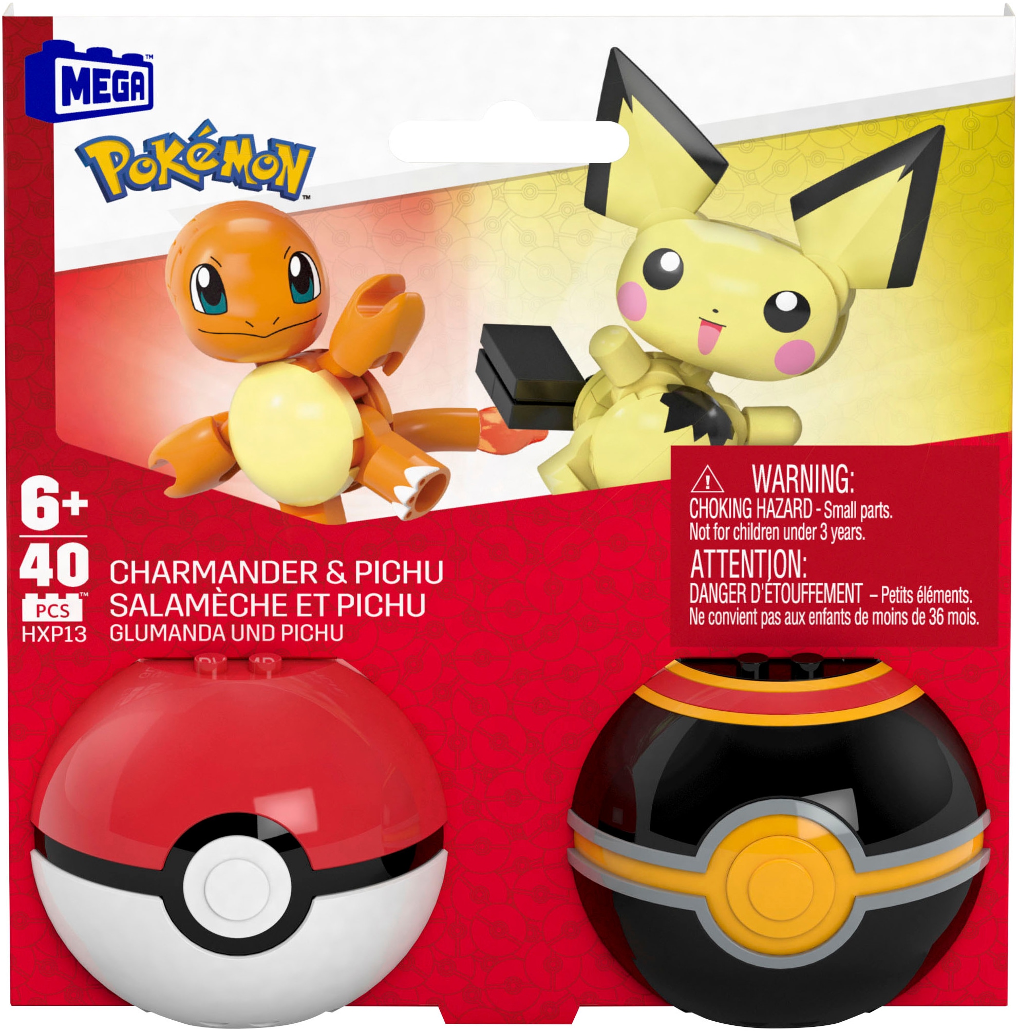 MEGA Spielbausteine »MEGA Pokémon Ball Coll - Charmander and Pichu«