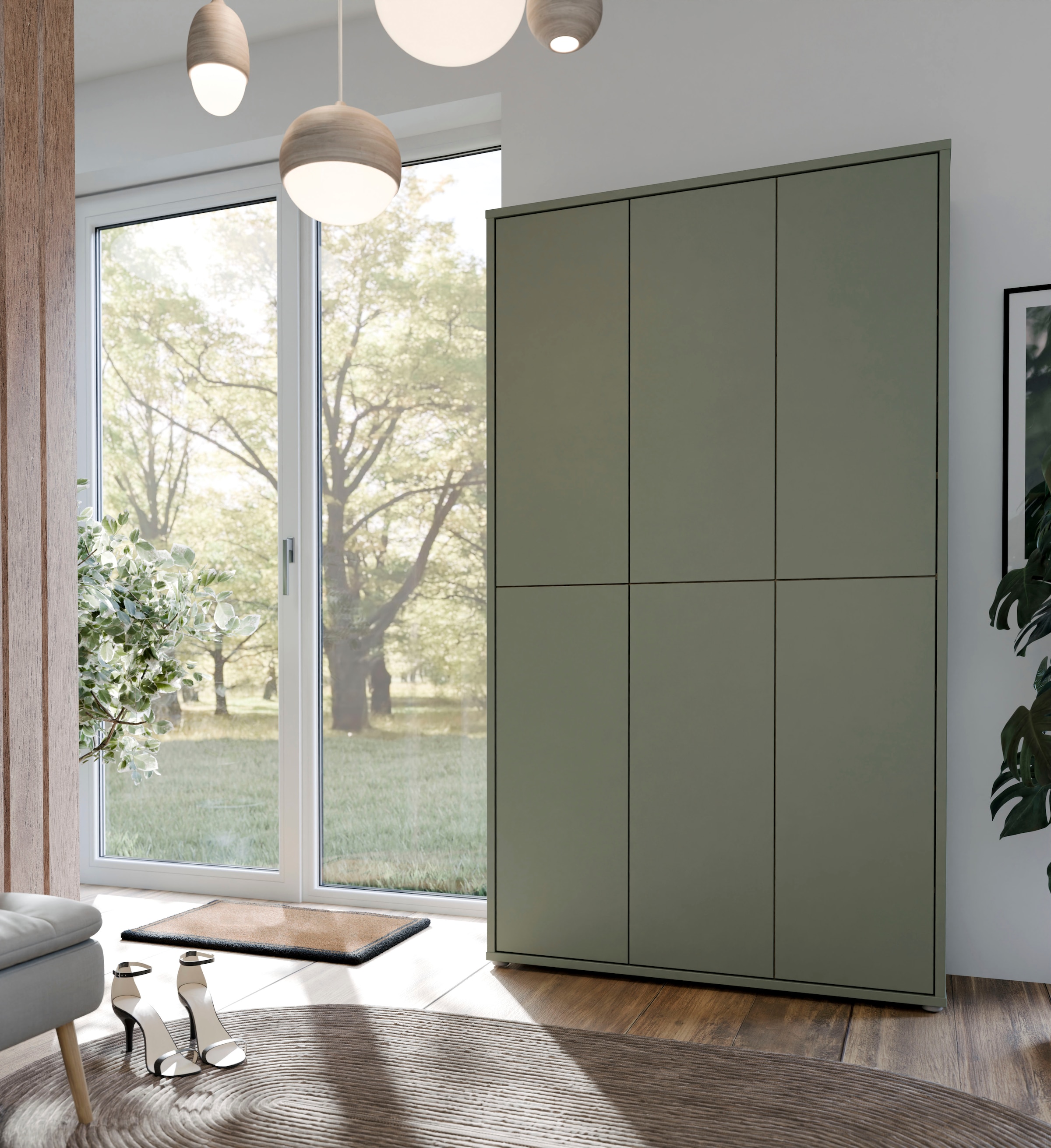 FORTE Schuhschrank »Alice Springs«, (B/H/T 109,2/191,9/34,9 cm), Stauraumschrank, Mehrzweckschrank, (B/H 109cm x 192cm), mit 16 Böden