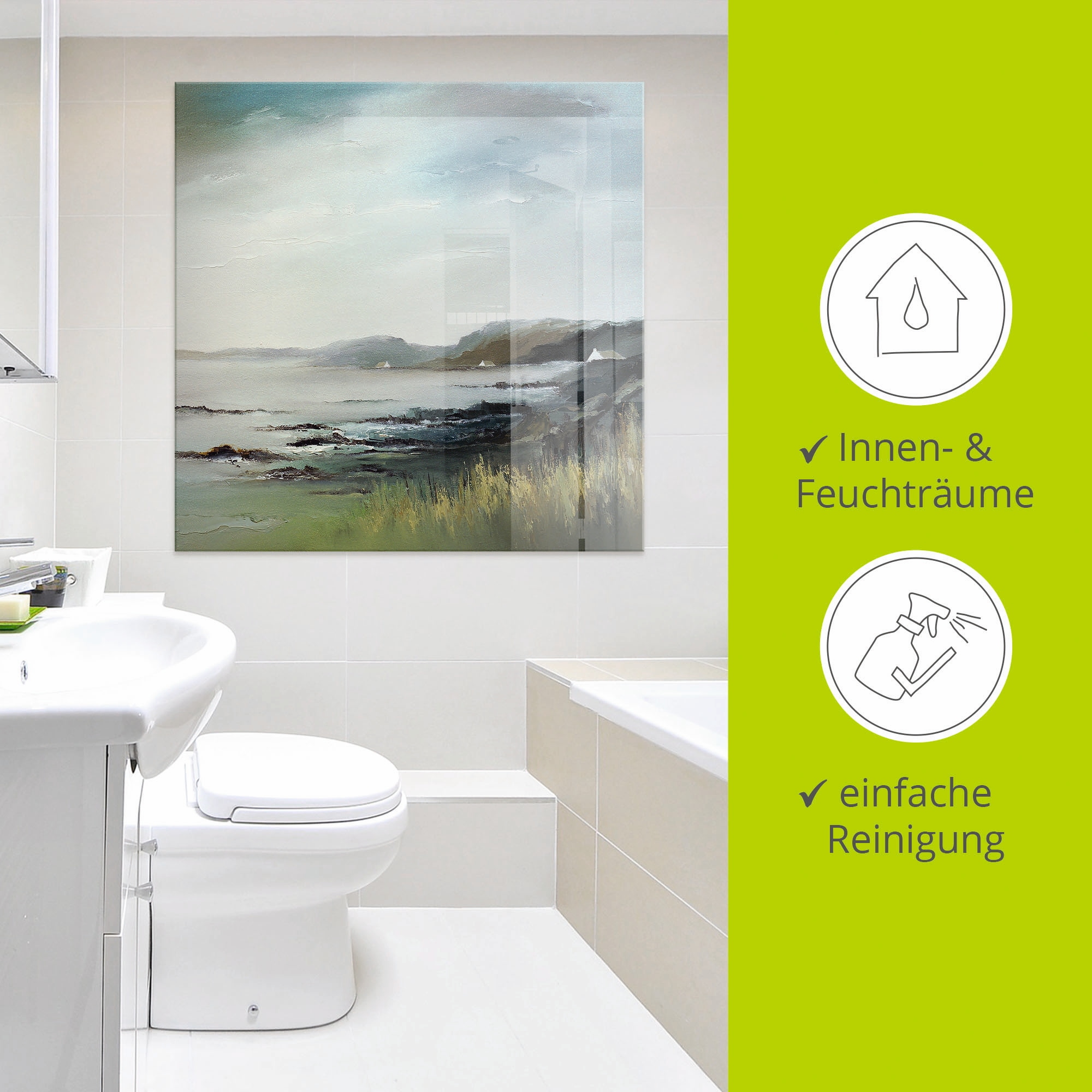 Artland Glasbild »See« Küste 1 Stk. tlg. in verschiedenen Größen