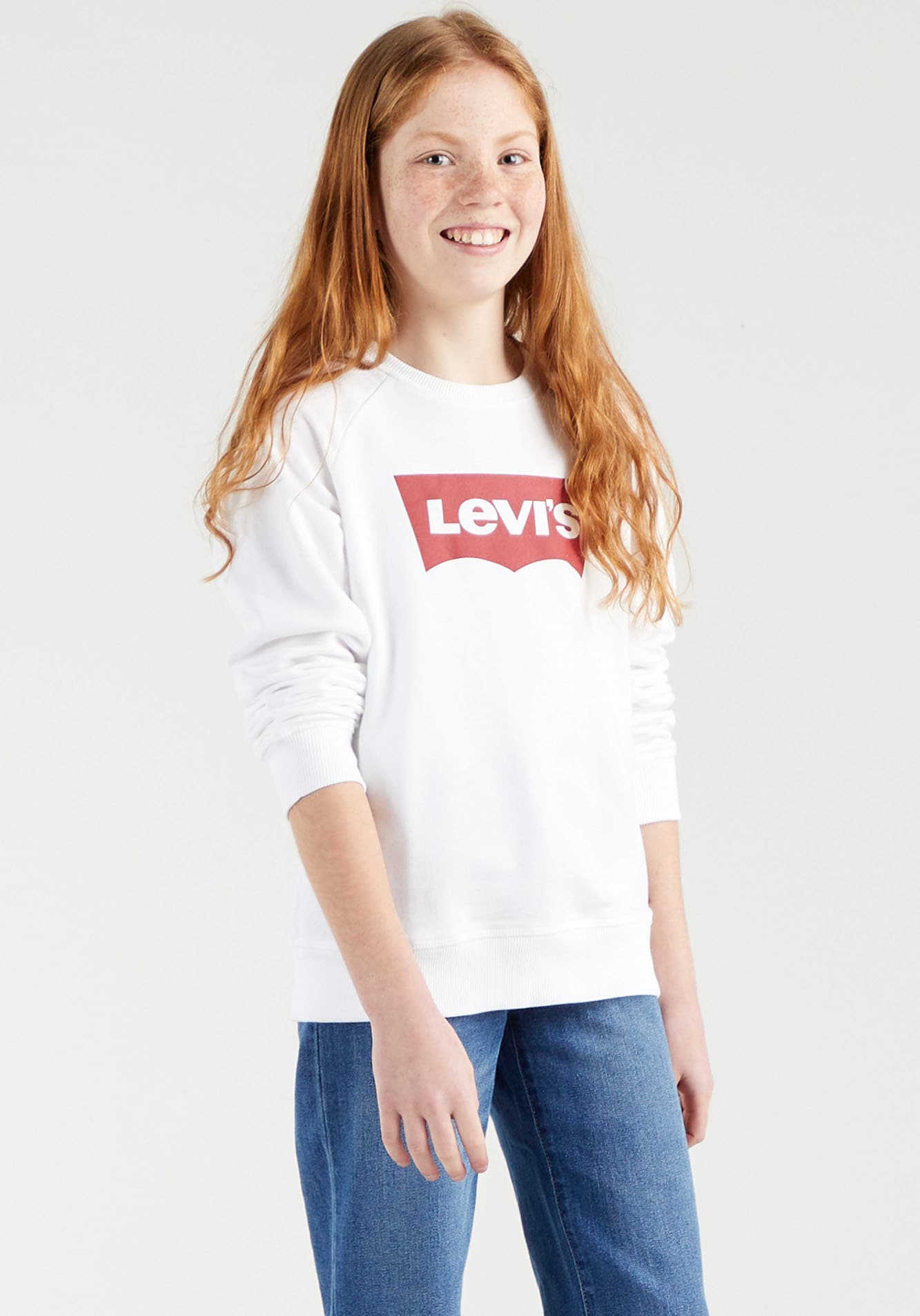Levi's® Kids Sweatshirt »BATWING CREWNECK SWEATSHIRT«, for GIRLS