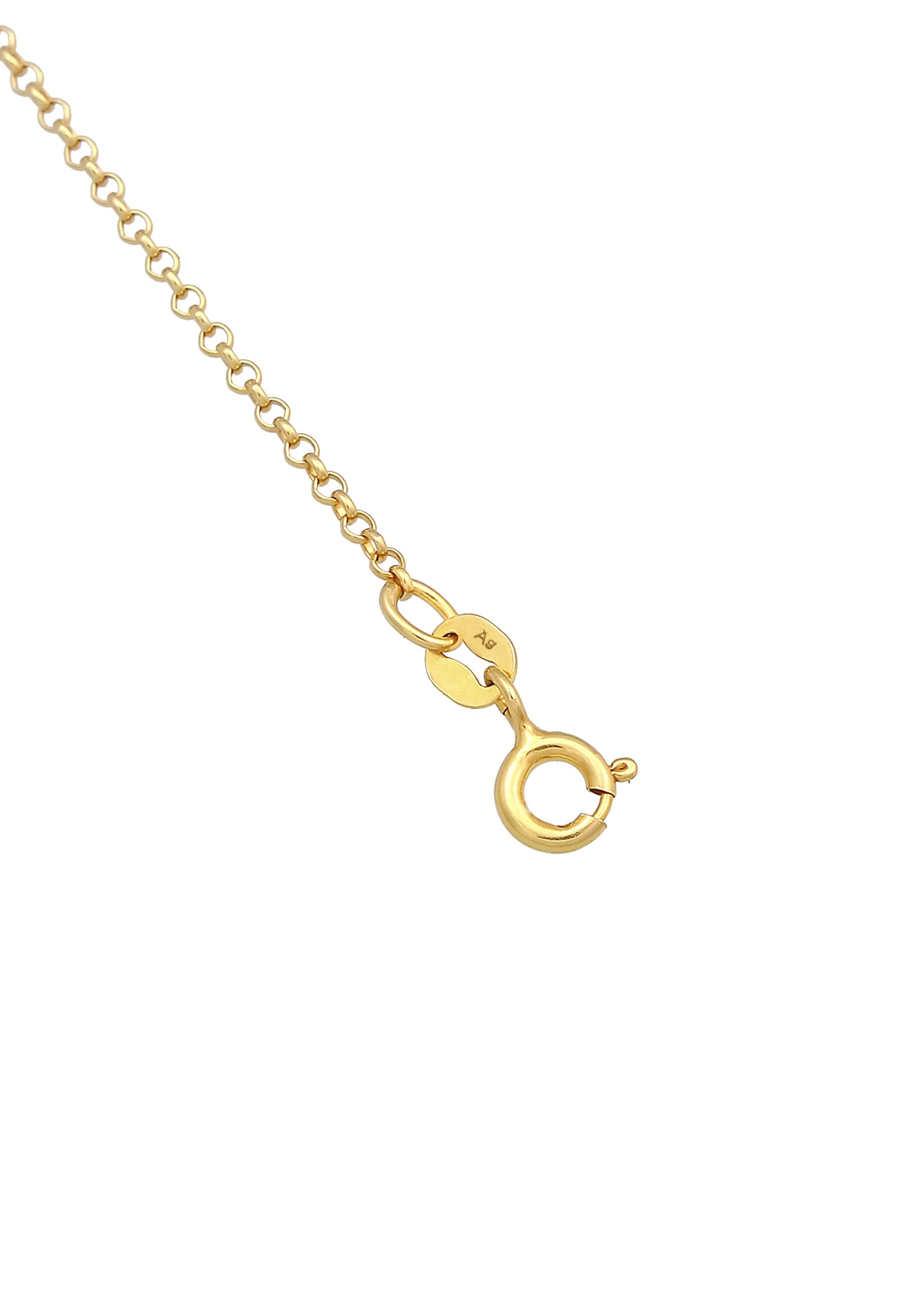 Elli Silberkette »Halskette Pink Rose 925 Silber, mit Kristallen von Swarovski®«