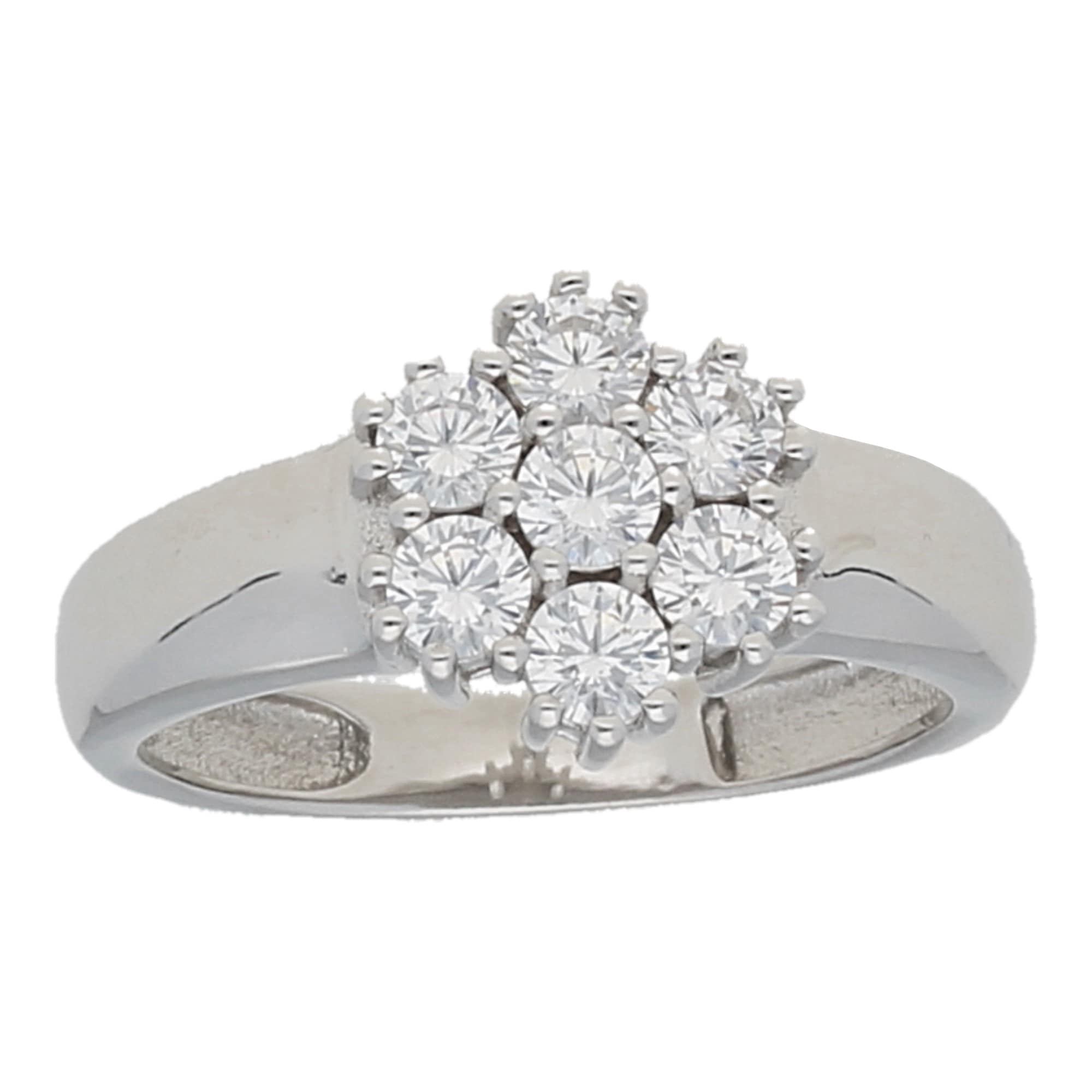 Smart Jewel Silberring »Ring UNIVERSAL bestellen 925« Blüte, Silber Zirkonia | Steine