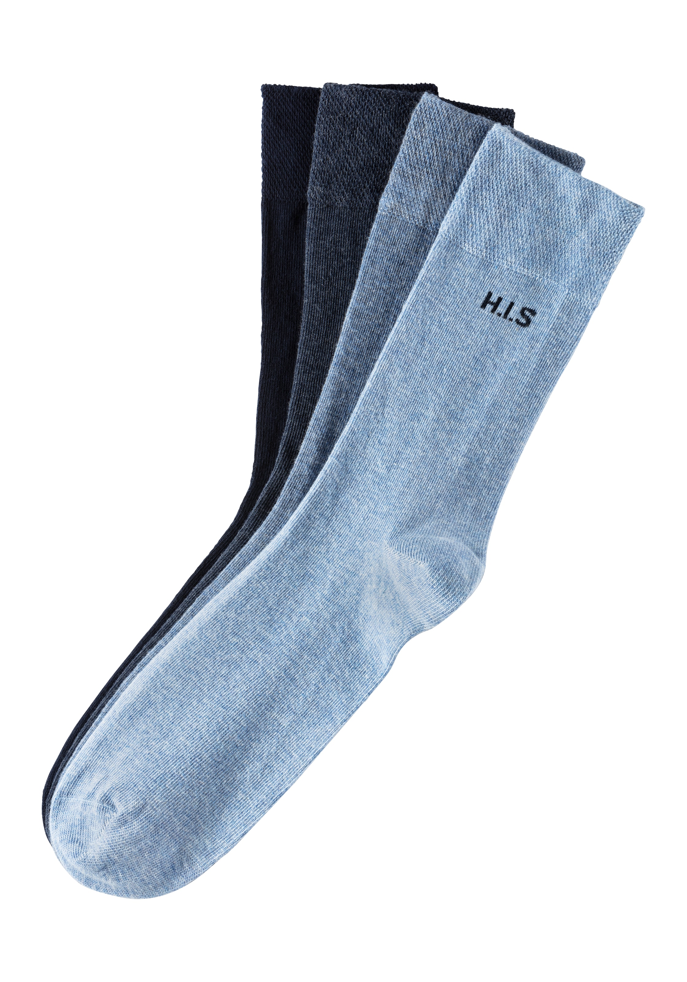 druckfreiem mit Bündchen H.I.S bequem kaufen online Socken, (4 Paar),