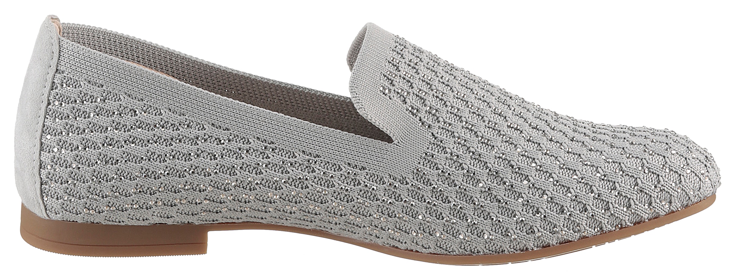 Gabor Slipper  , Blockabsatz, Loafer, Bequemschuh mit funkelnden Strass-Steinen