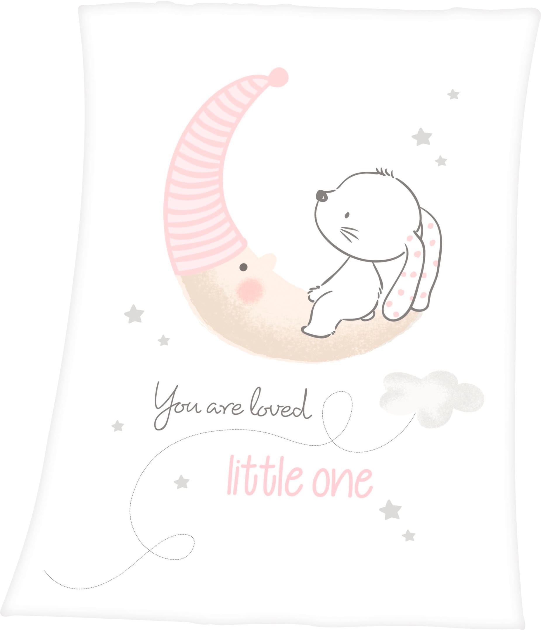 Babydecke »Little Bunny«, mit niedlichem Häschendesign, Kuscheldecke