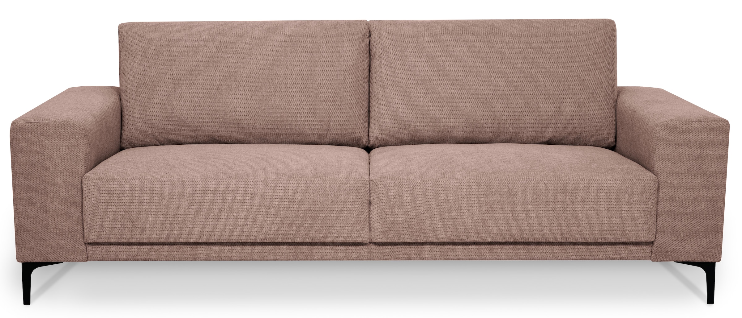 Places of Style 3-Sitzer »Xander«, Breite 224 cm, Soft-Touch Chenille, schwarze Metallfüßen