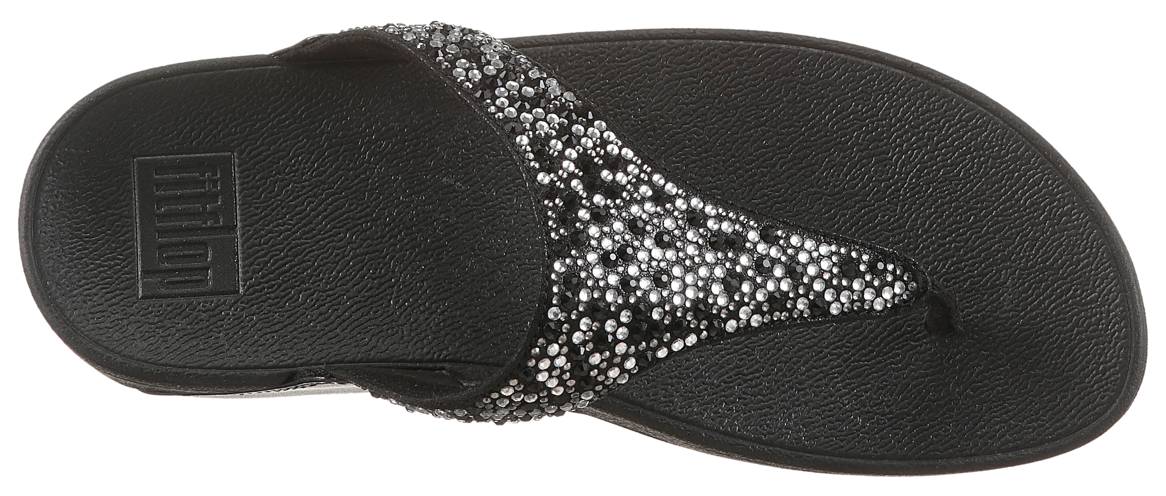Fitflop Zehentrenner »LULU CRYSTAL«, Sandale, Pantolette mit Schmucksteine