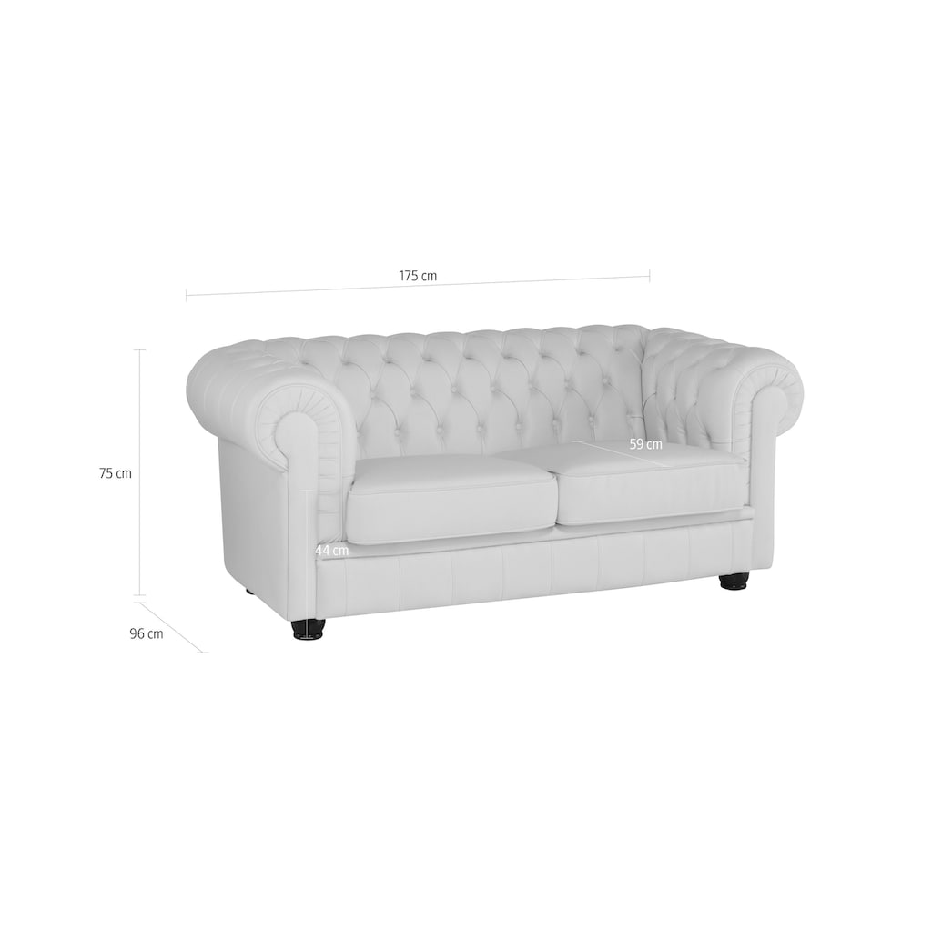 Max Winzer® Chesterfield-Sofa »Kent«