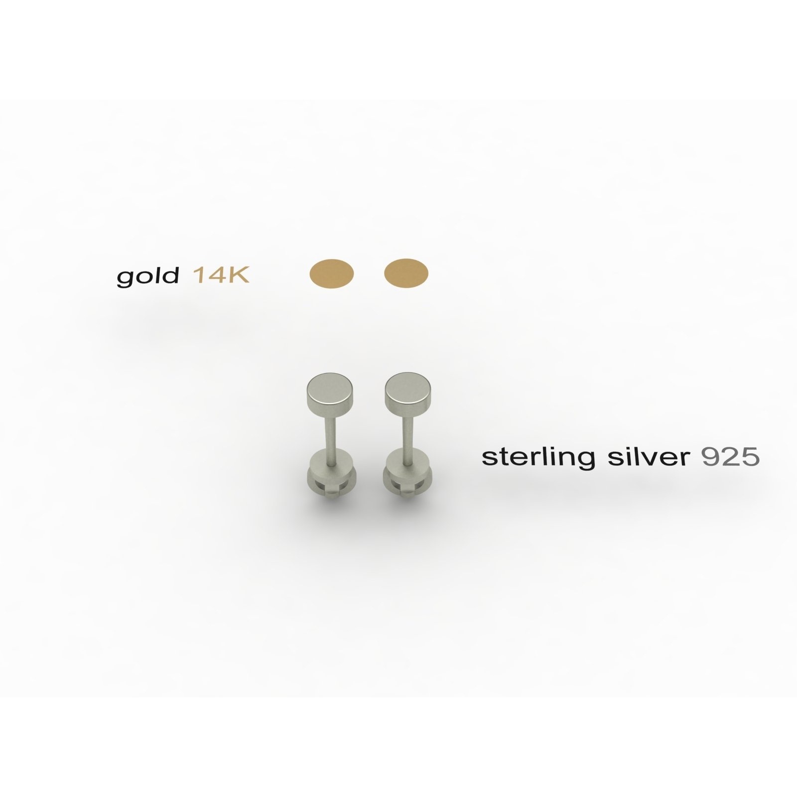 OSTSEE-SCHMUCK Paar Ohrstecker »- Sunny Exklusiv - Silber 925/000 & Gold 585/000 - Schmuckstein«