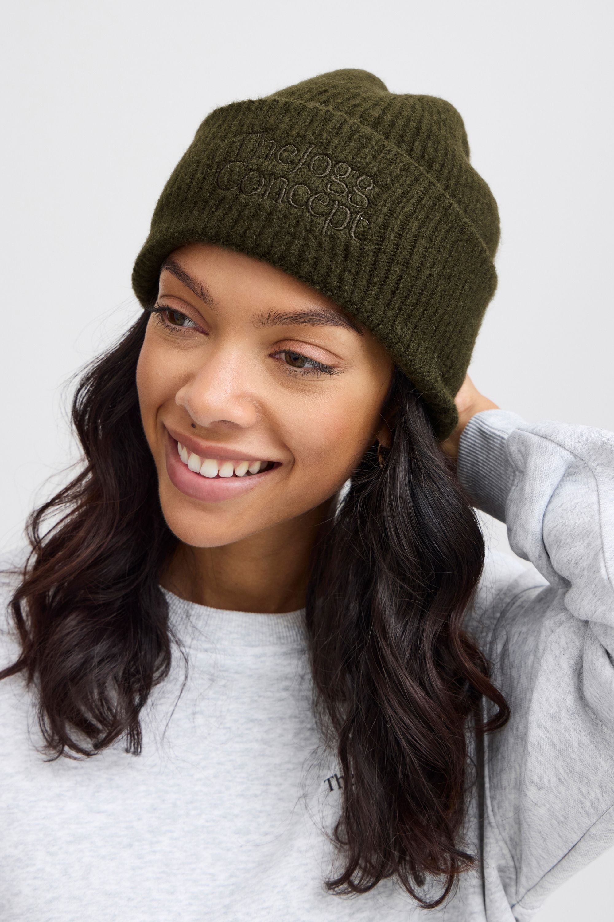 TheJoggConcept Strickmütze »Strickmütze JCVIOL BEANIE LOGO -«