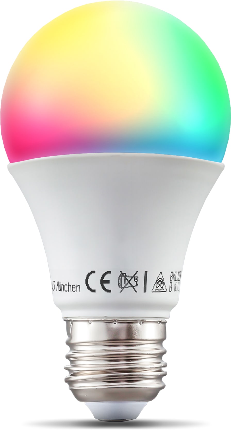 Smarte LED E27 Birne Alexa Google steuerbar via App dimmbar RGB & Licht  3000K-6500K