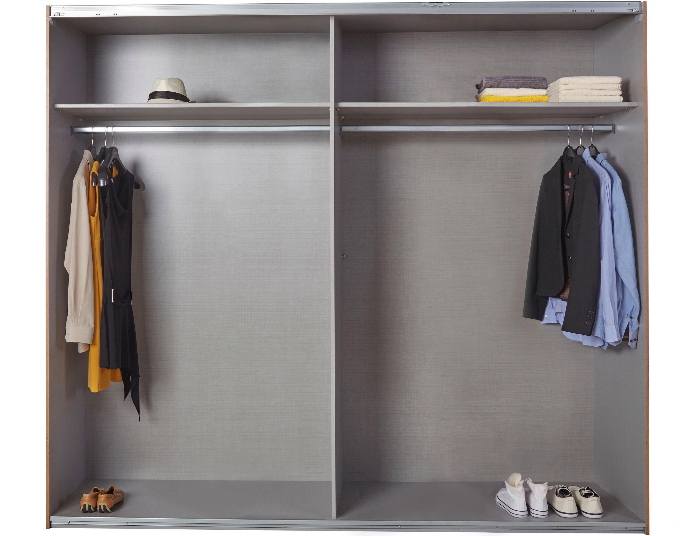 Wimex Schwebetürenschrank »Malmö, Kleiderschrank wahlweise mit oder ohne Spiegel« Kleiderschrank im Industrial Design, 225 oder 270cm breit