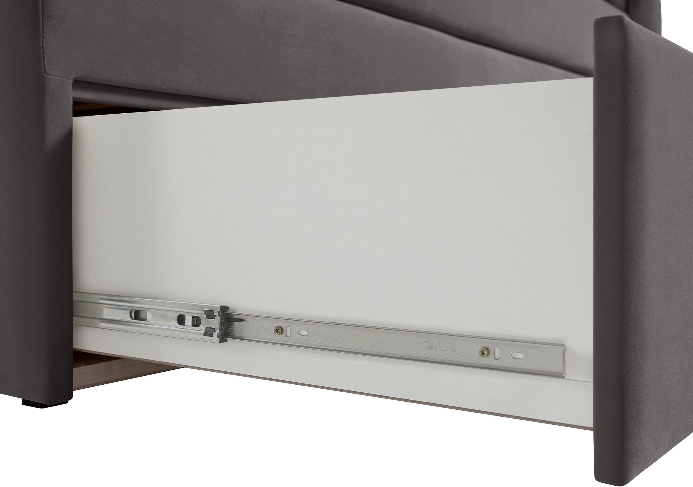 Home affaire Polsterbett »Boxbett Alvi mit Schubladen, Taschen-Federkernmatratze«, wahlweise Härtegrad der Matratze H2/H3/H4