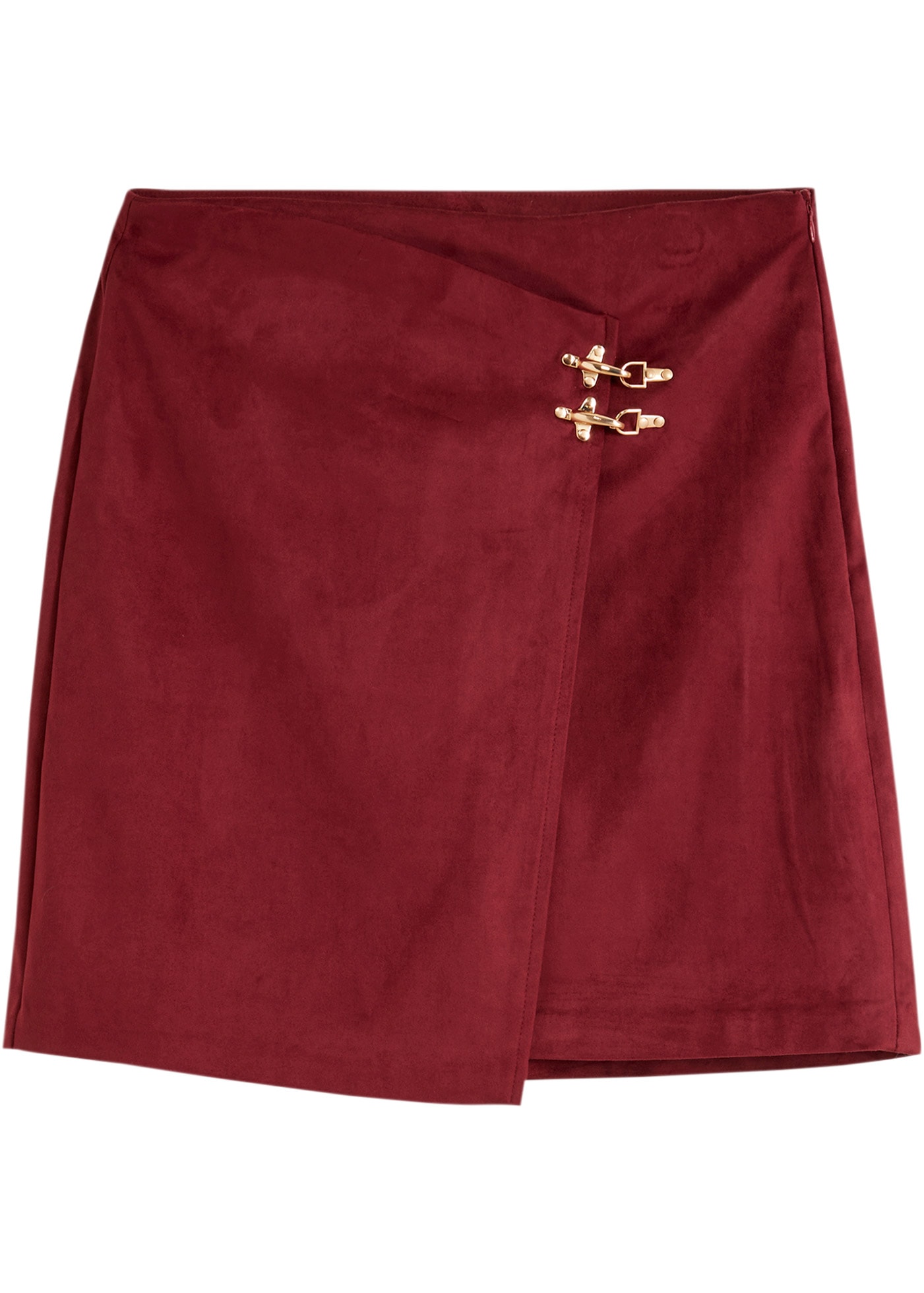 bonprix Lederimitatrock »Lederimitat-Rock in Wickeloptik« Lederimitat-Rock in Wickeloptik