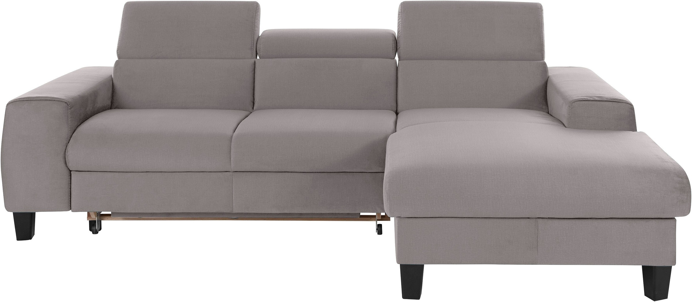 COTTA Polstergarnitur »Morven L-Form«, (Set), Set bestehend aus: Ecksofa mit Kopfteilverstellung & Hocker