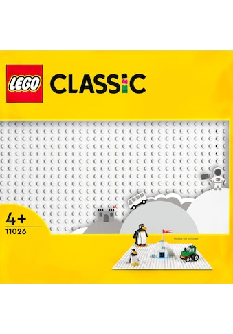 Konstruktionsspielsteine »Weiße Bauplatte (11026), LEGO® Classic«, (1 St.)