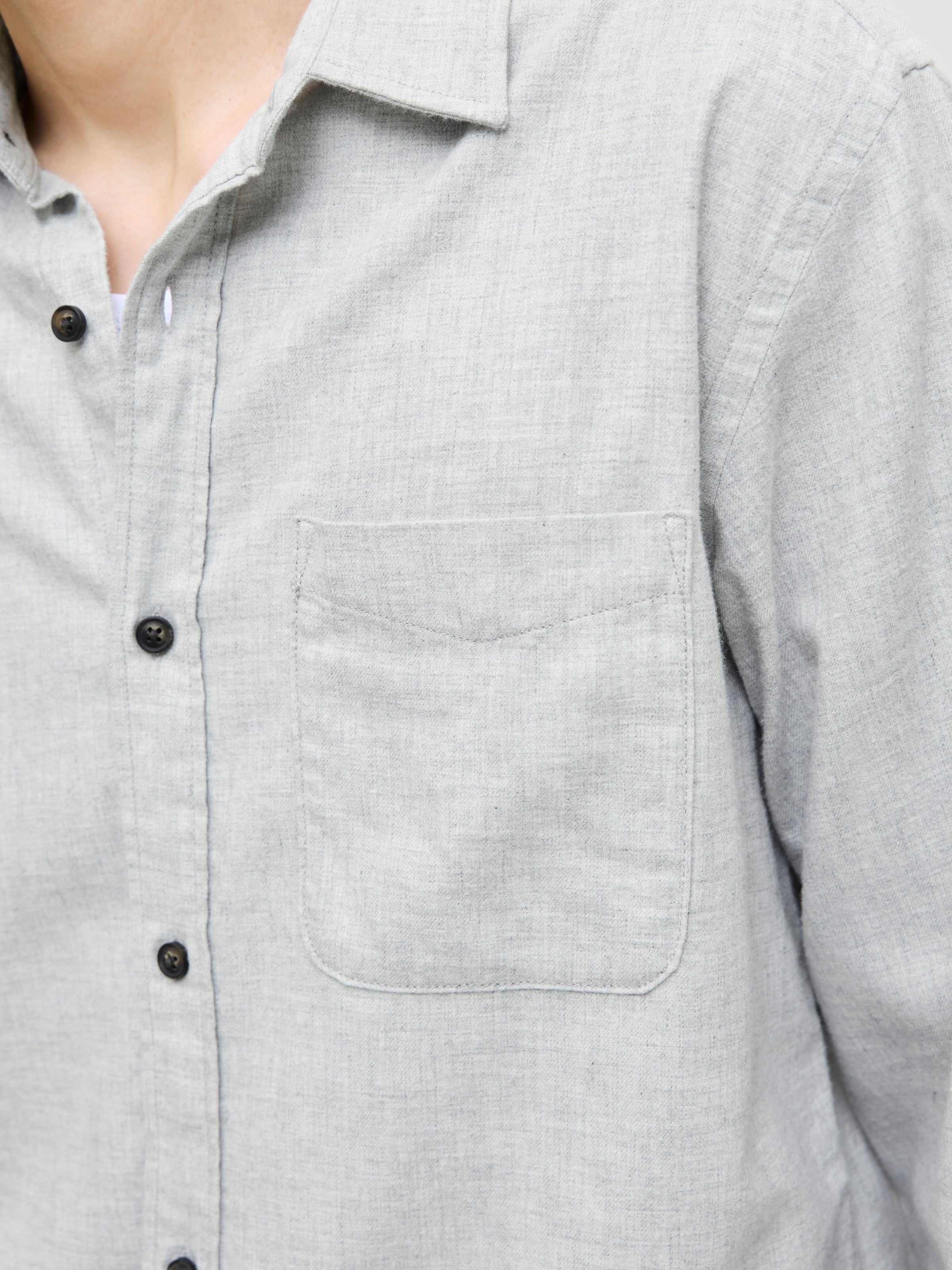 Jack & Jones Langarmhemd »JJECLASSIC MELANGE SHIRT L/S NOOS«