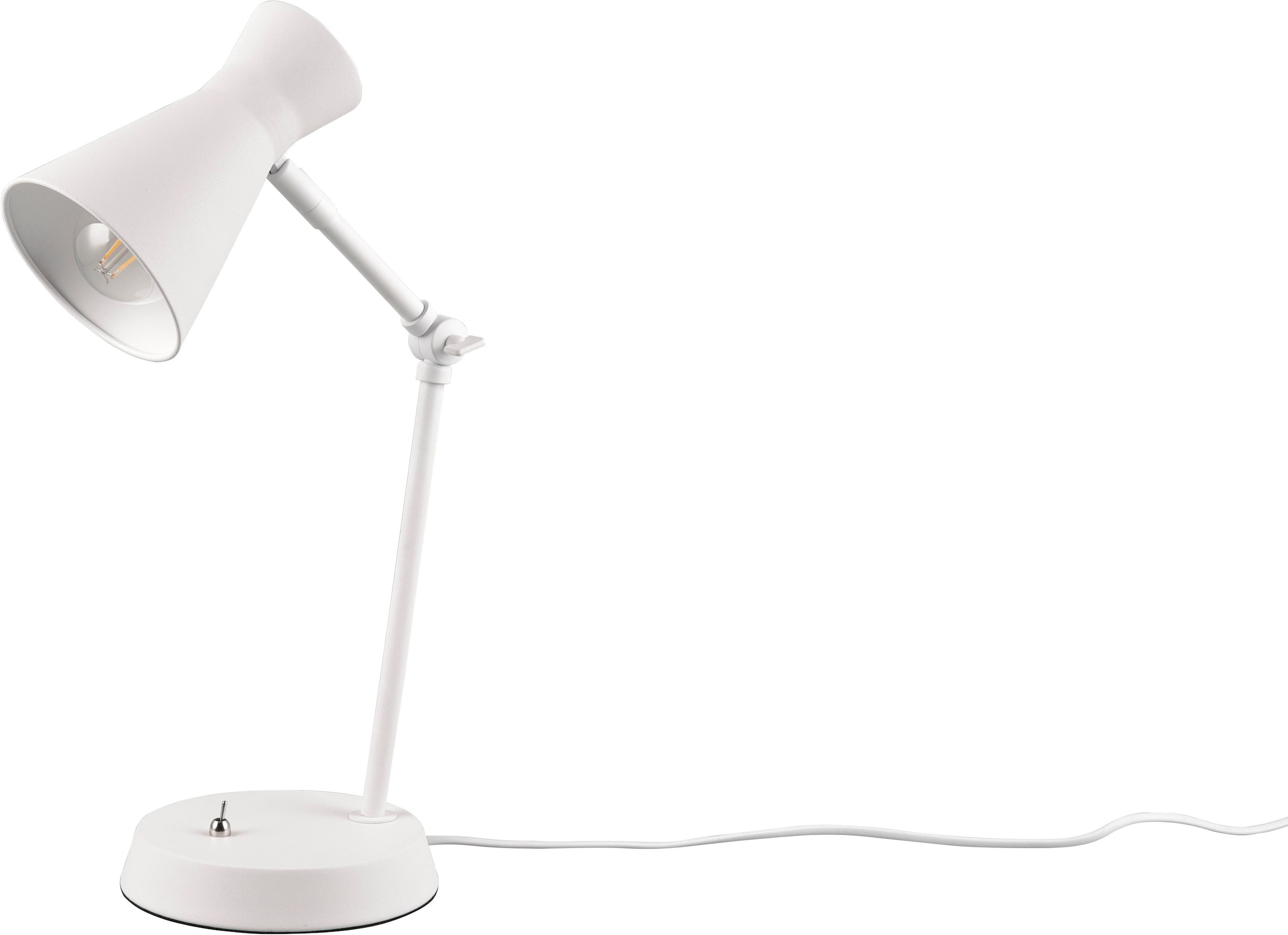 REALITY Leuchten Schreibtischlampe »Enzo«, 1 flammig, Leuchtmittel E27 | ohne Leuchtmittel, Tischlampe mit Kippschalter, exkl E27 Leuchtmittel (10W), verstellbar