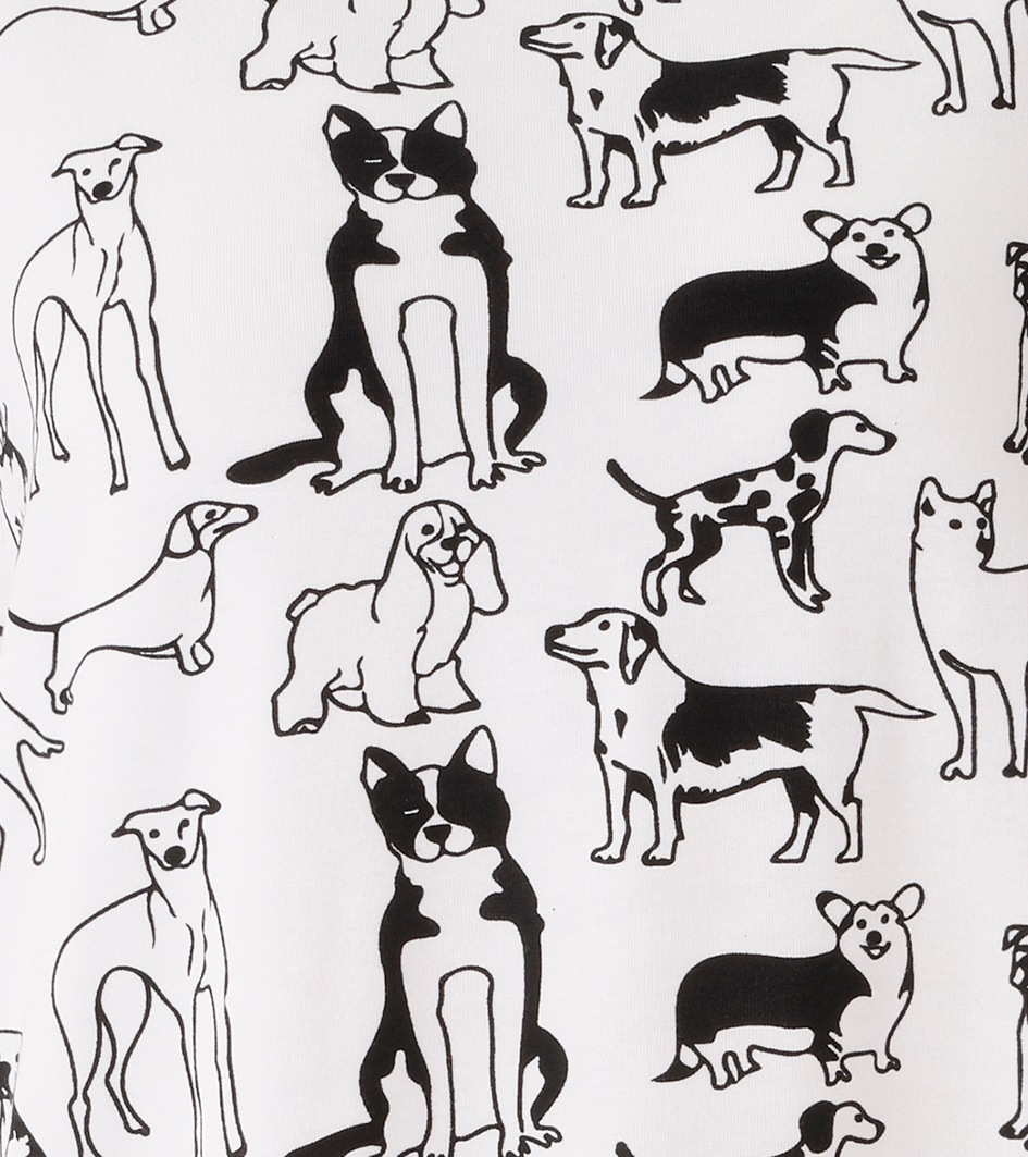 Aniston CASUAL T-Shirt allover mit niedlichen Hunden bedruckt - NEUE KOLLEKTION