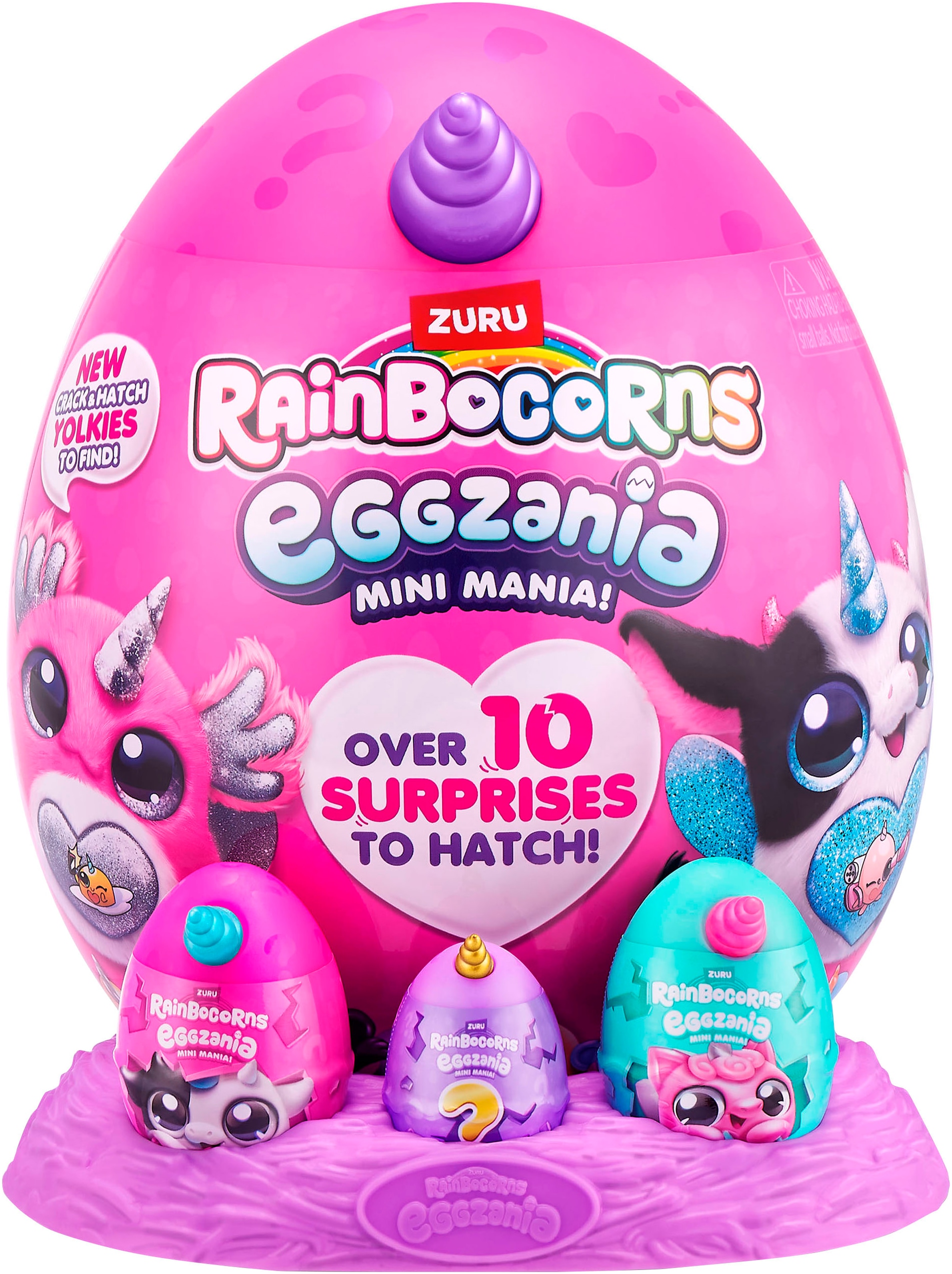 RainBoCorns Plüschfigur »Rainbocorns, Eggzania Mini Mania«, Lieferung erfolgt sortiert (unterschiedliche Charaktere)