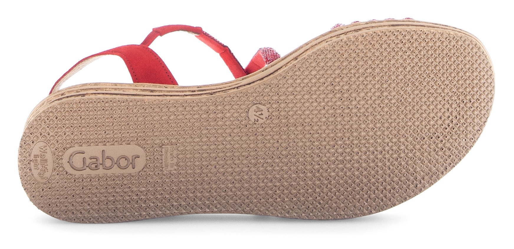 Gabor Keilsandalette  , Plateau, Sommerschuh, Riemchensandale in funkelnder Optik