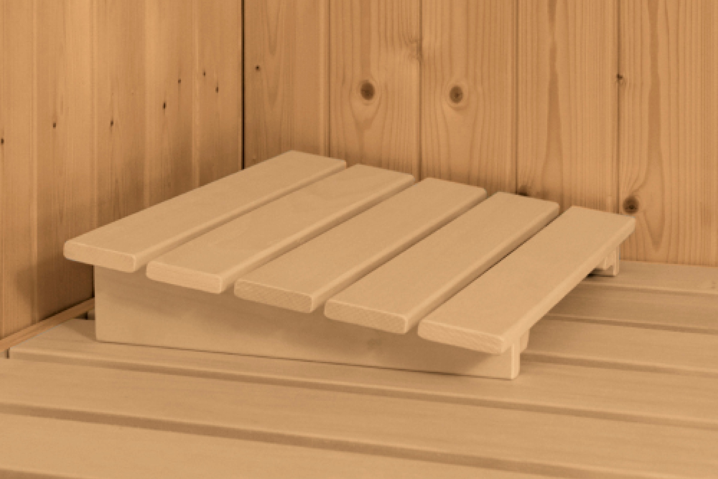 Karibu Sauna »»Liyah« mit Energiespartür Kranz naturbelassen« in verschiedenen Ausführungen erhältlich