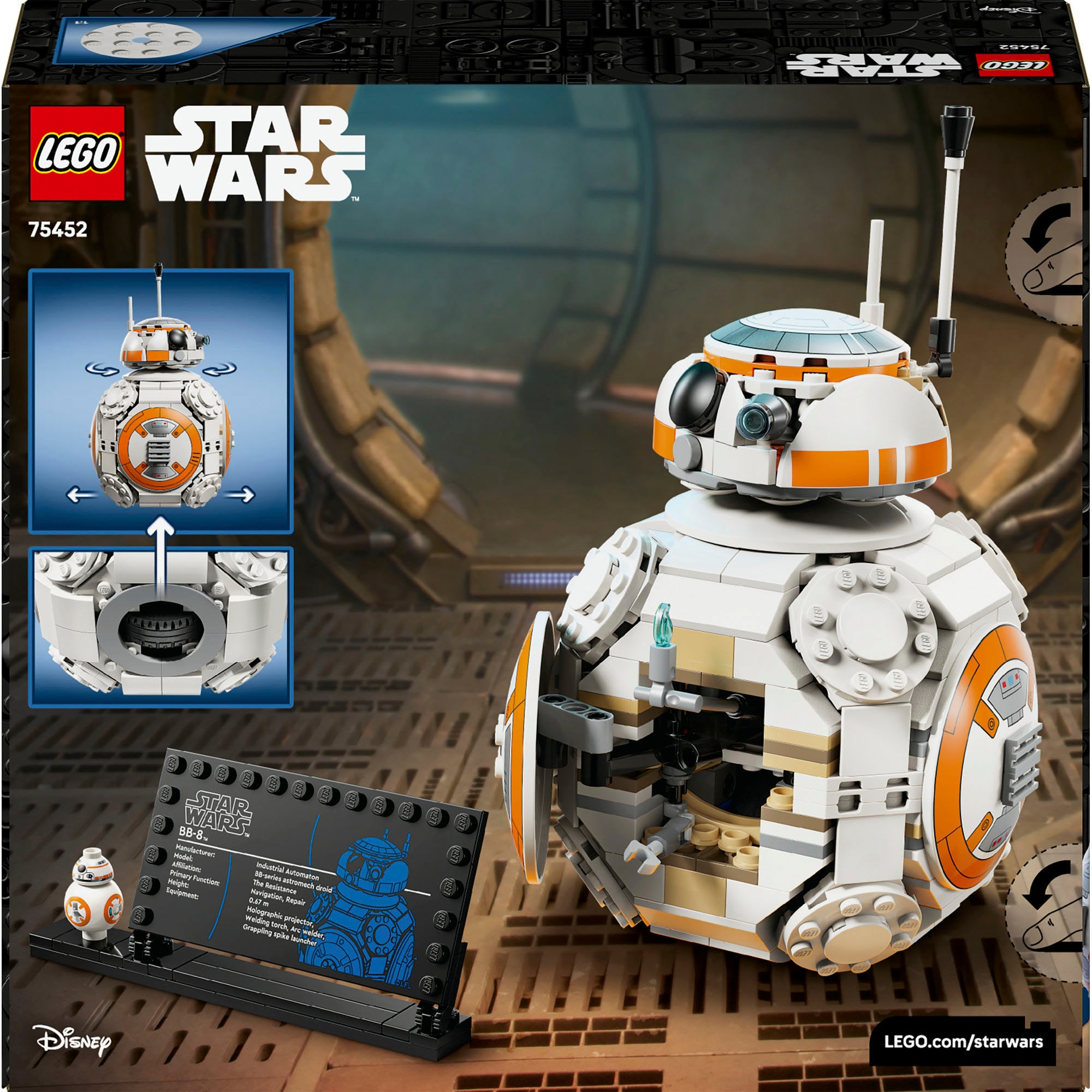 LEGO® Konstruktionsspielsteine »Der Astromech-Droide BB-8 (75452), LEGO Star Wars«