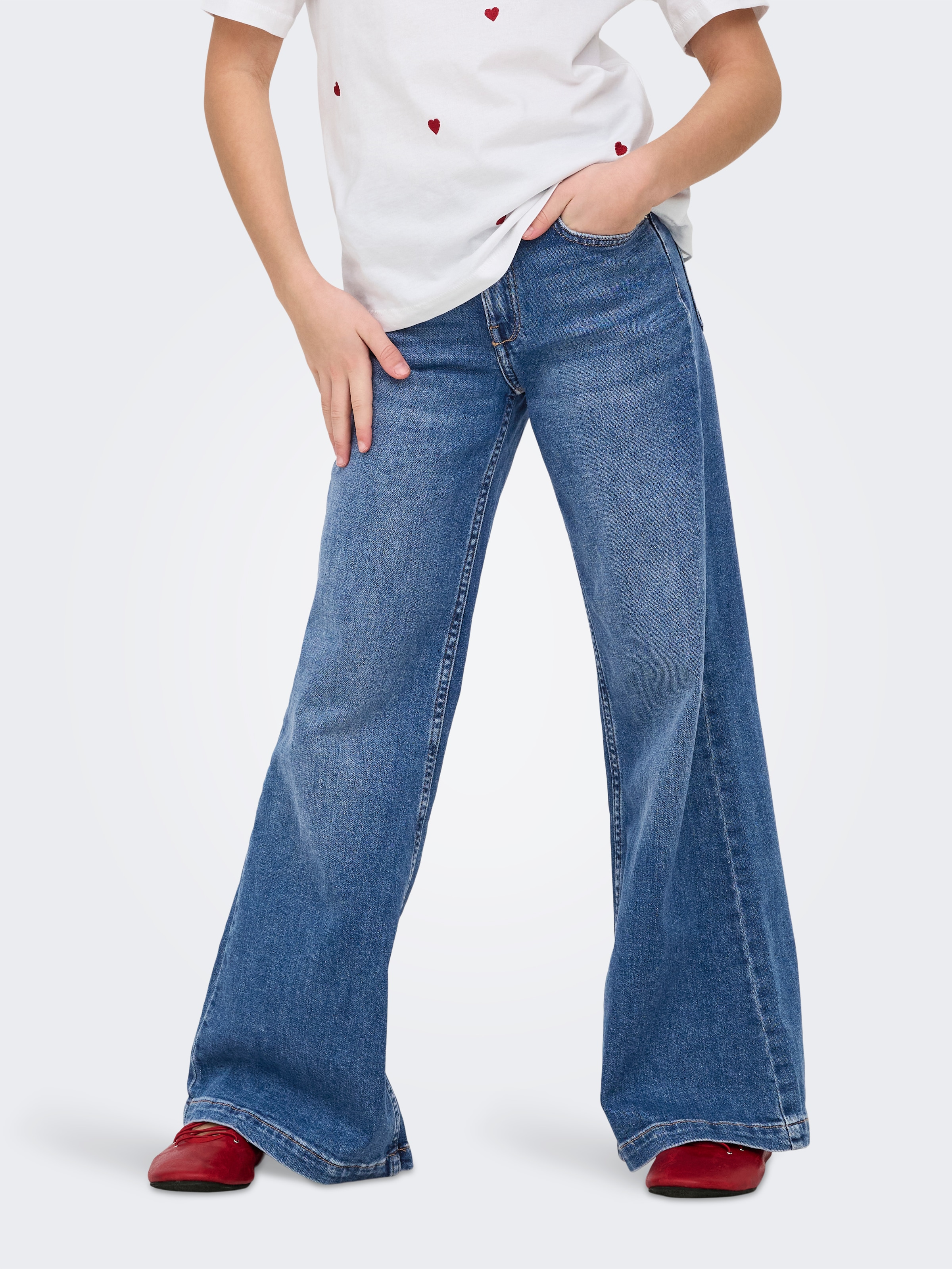 KIDS ONLY Relax-fit-Jeans »KOGCALIFORNIA MW WIDE FLARED REA NOOS«