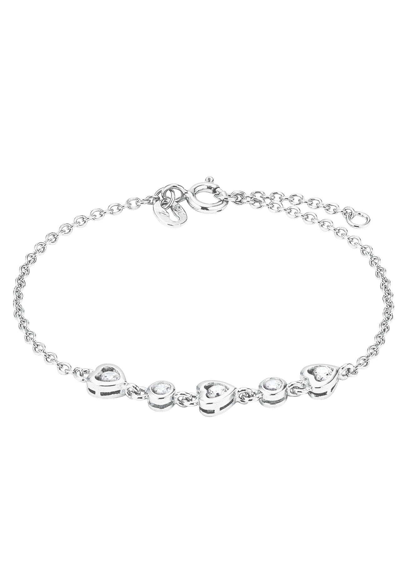 Amor Silberarmband »Herzen, 9526710«, mit Zirkonia (synth.)