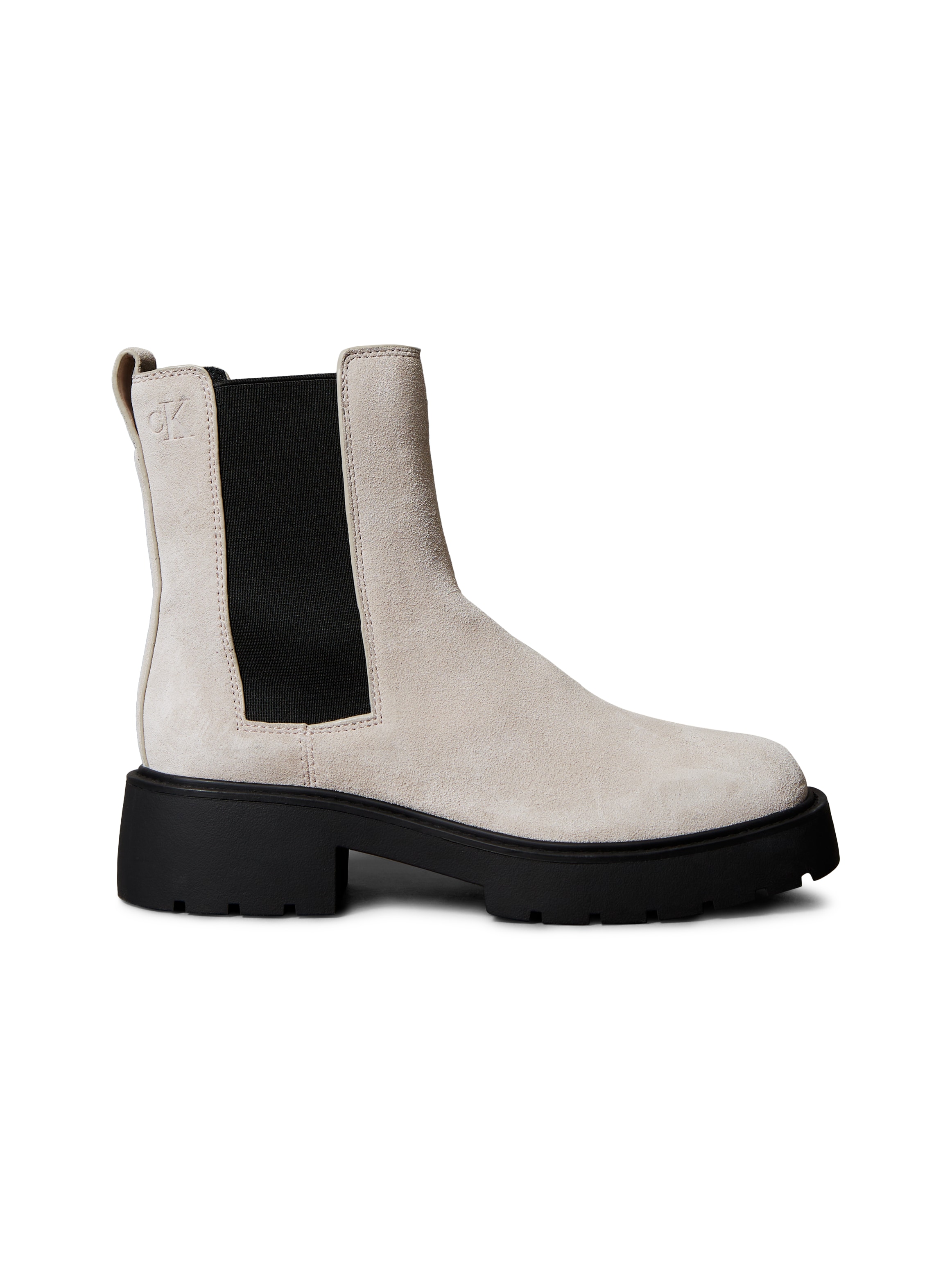 Calvin Klein Jeans Chelseaboots »CHUNKY CHELSEA BOOT LTH«, Schlupfboots, Stiefelette in bequemer Form