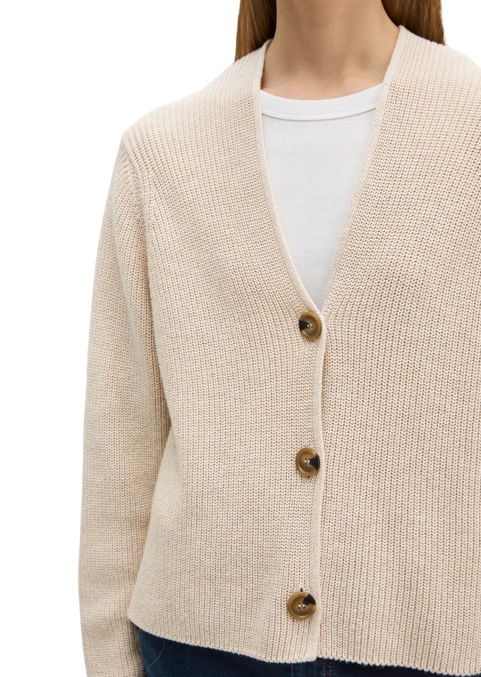 Marc O'Polo Strickjacke in kurzer, gerader Form