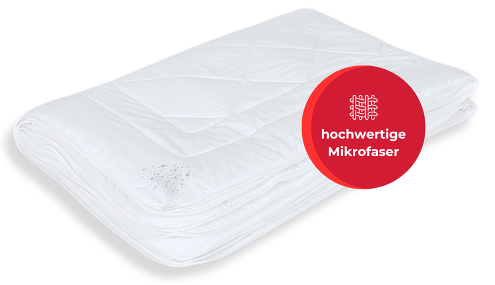 RIBECO Microfaserbettdecke + Kopfkissen »Jan«, (Spar-Set), Sehr gutes Preis-Leistungsverhältnis!
