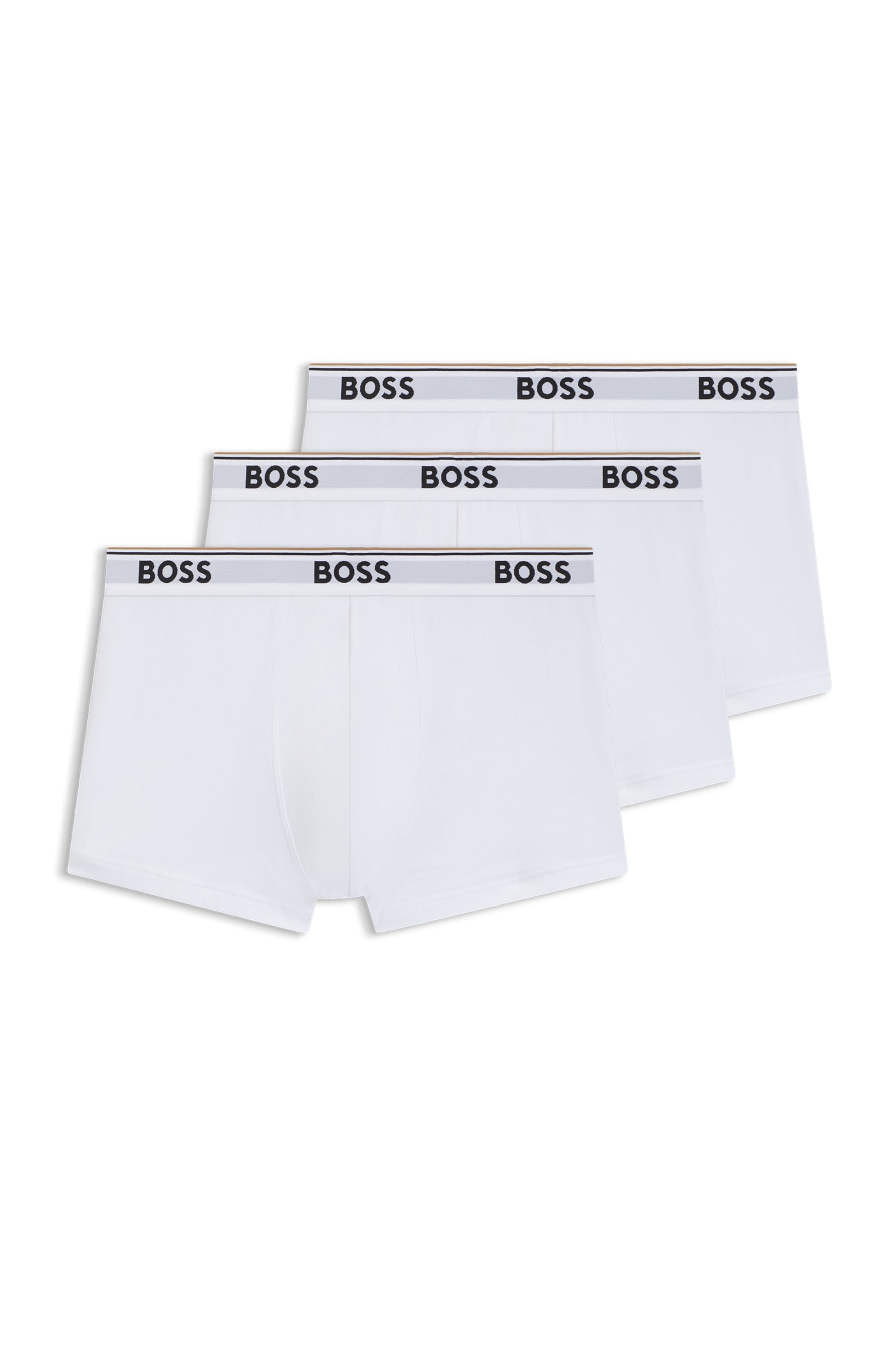 BOSS Boxer »TRUNK 3 PACK«, (3 St.), BOSS Schriftzug auf dem Bund